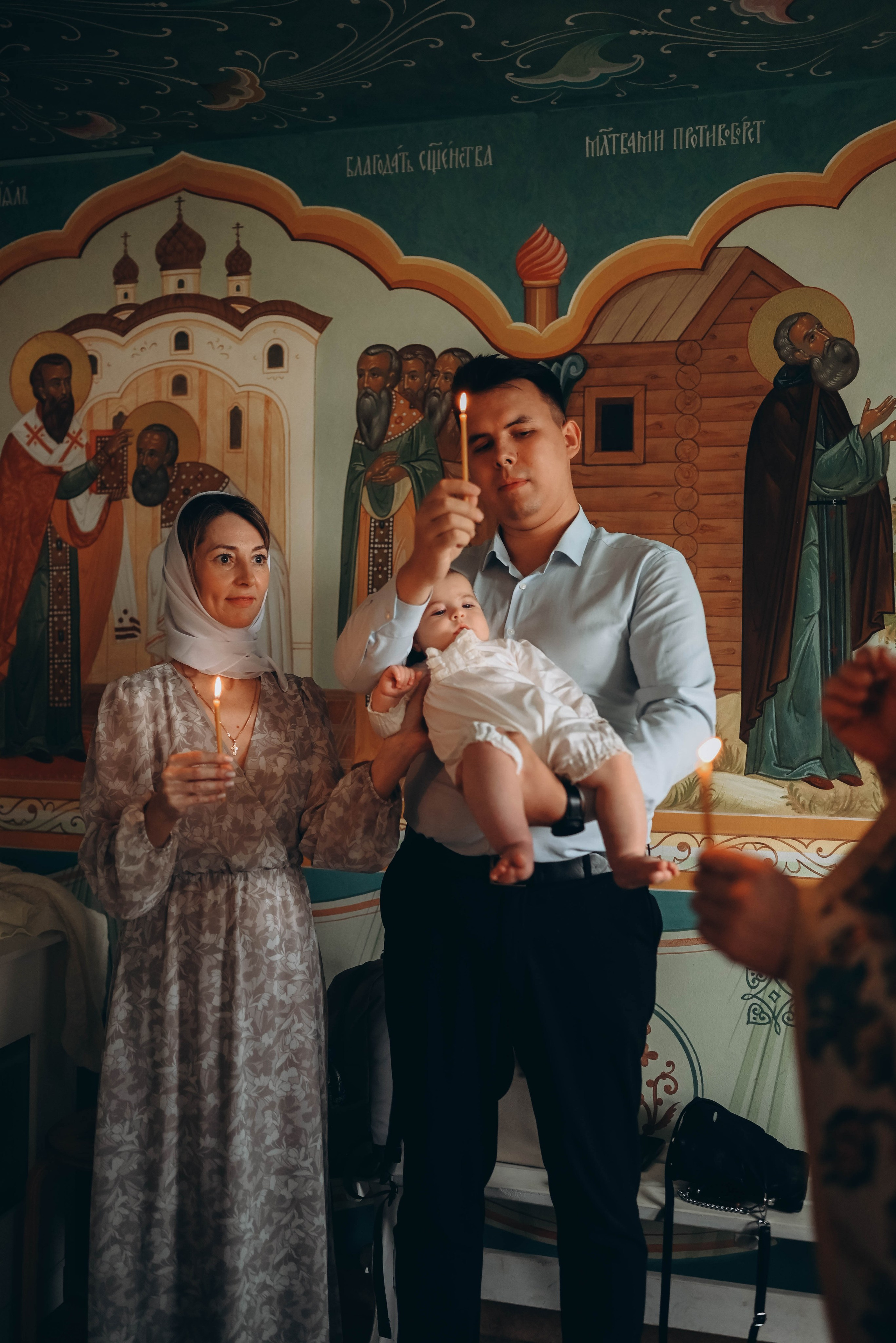 Таинство Крещения Александра в Храме прп Александра Свирского. Семейный фотограф Москва-Воронеж Ирина Вронская