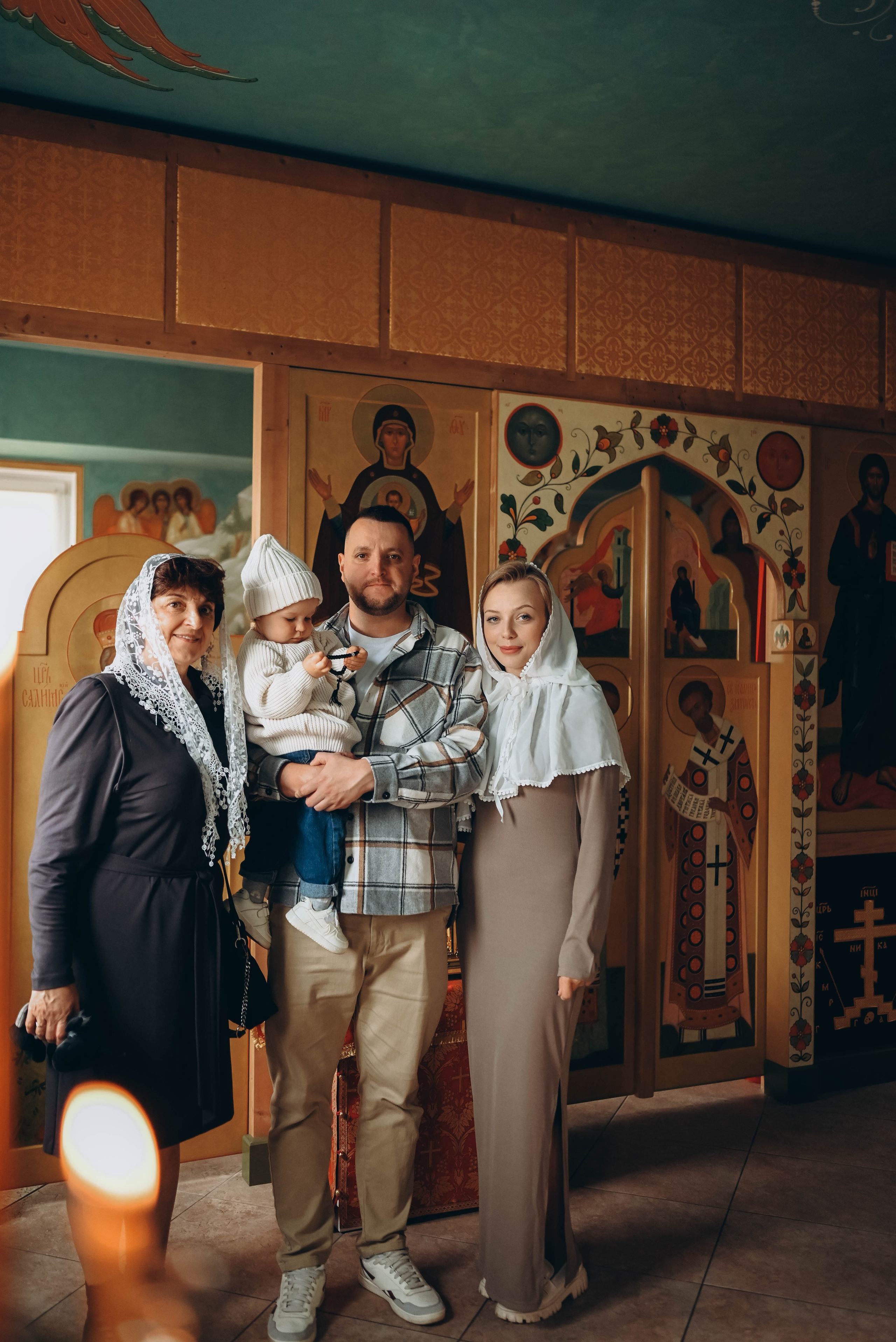 Таинство Крещения Александра в Храме прп Александра Свирского. Семейный фотограф Москва-Воронеж Ирина Вронская
