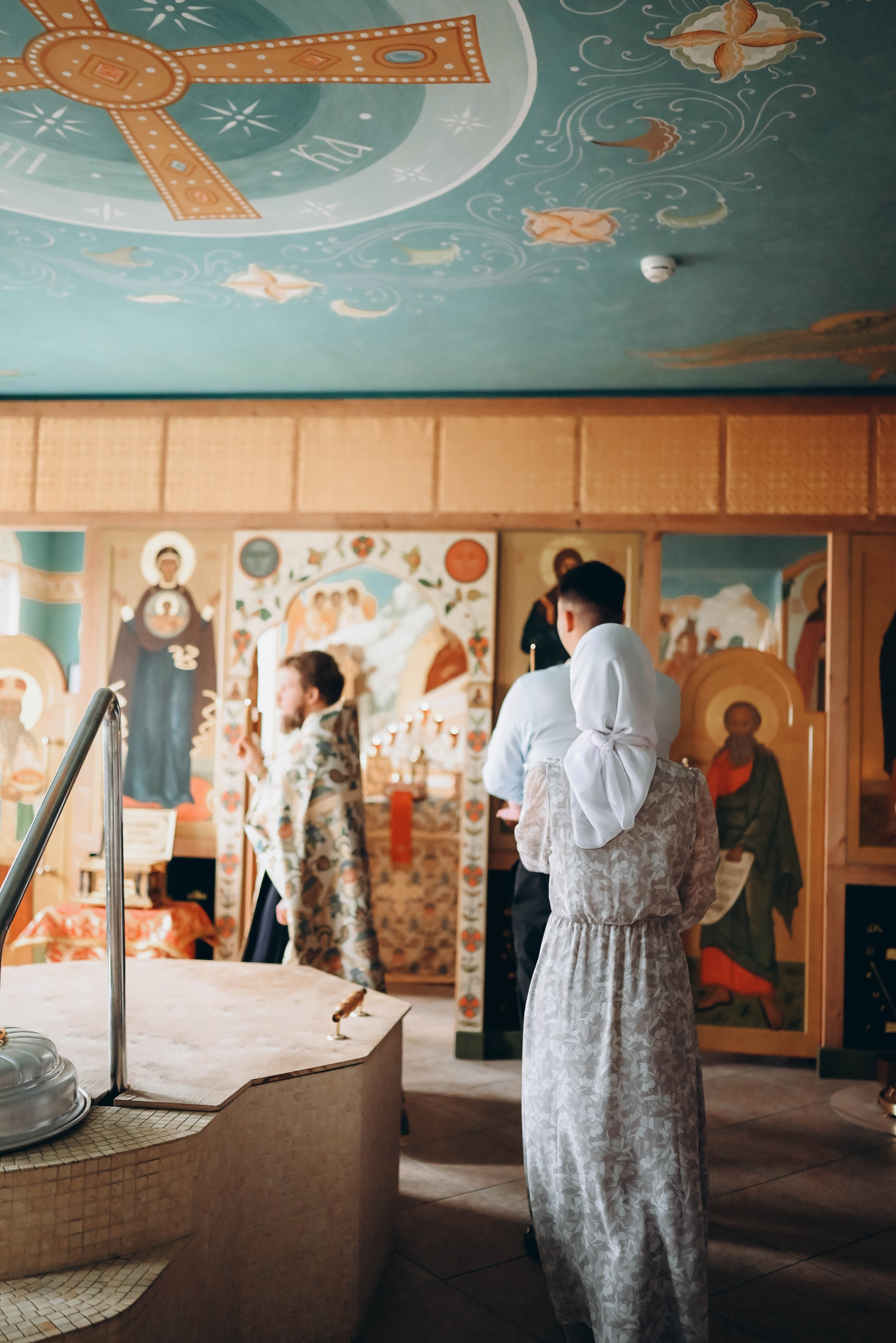 Таинство Крещения Александра в Храме прп Александра Свирского. Семейный фотограф Москва-Воронеж Ирина Вронская