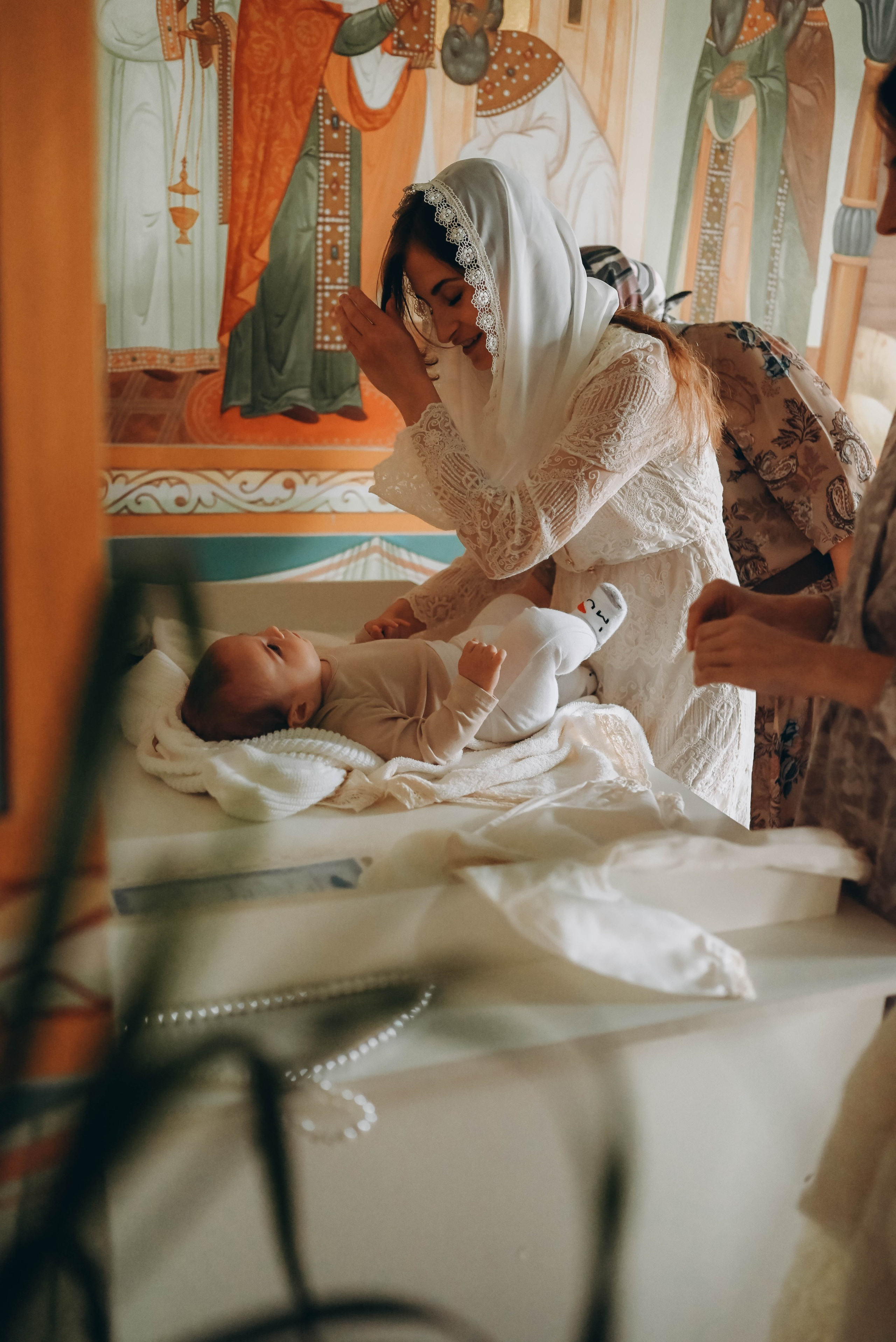 Таинство Крещения Александра в Храме прп Александра Свирского. Семейный фотограф Москва-Воронеж Ирина Вронская