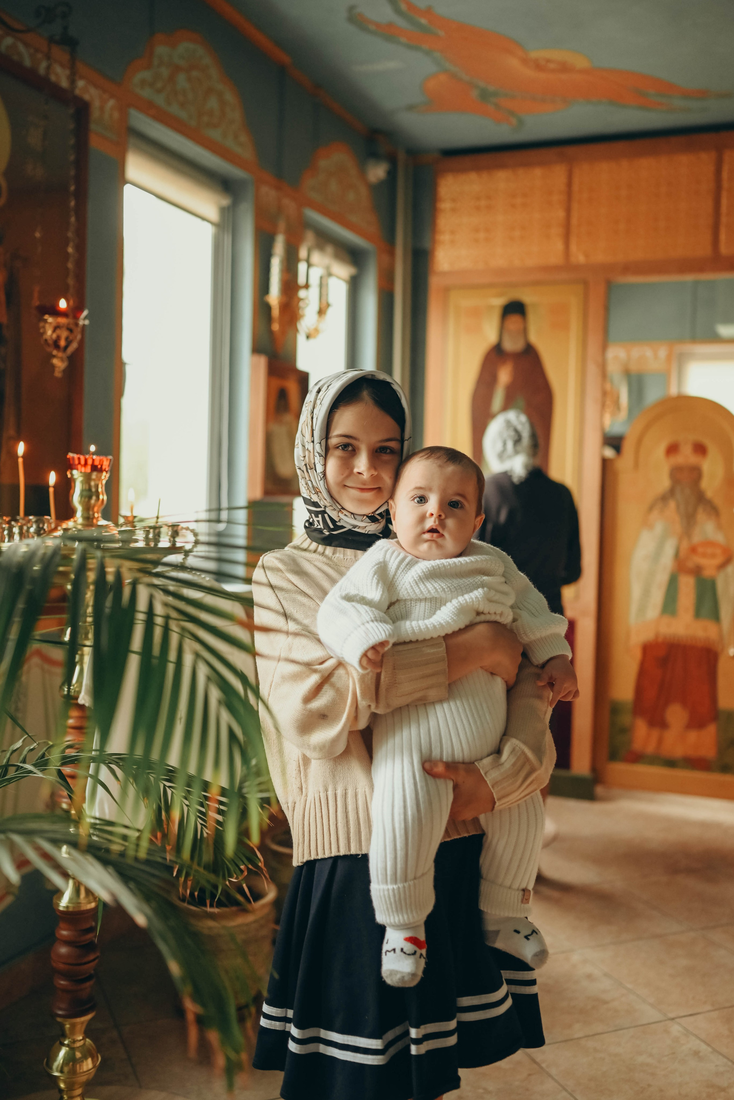 Таинство Крещения Александра в Храме прп Александра Свирского. Семейный фотограф Москва-Воронеж Ирина Вронская