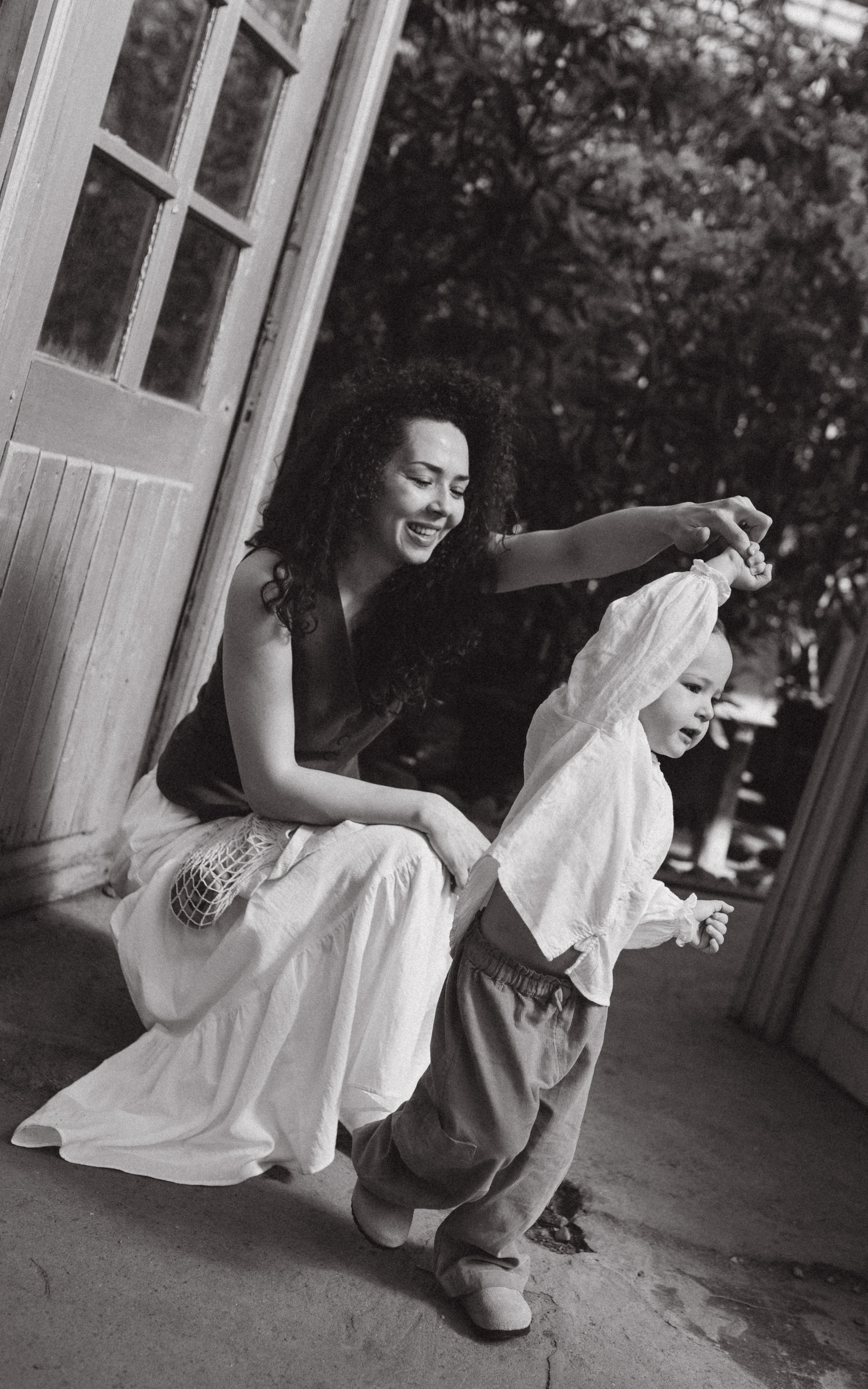 Зарина и София съемка в оранжерее. Семейный и свадебный фотограф в Москве и Зеленограде Марина Малярова