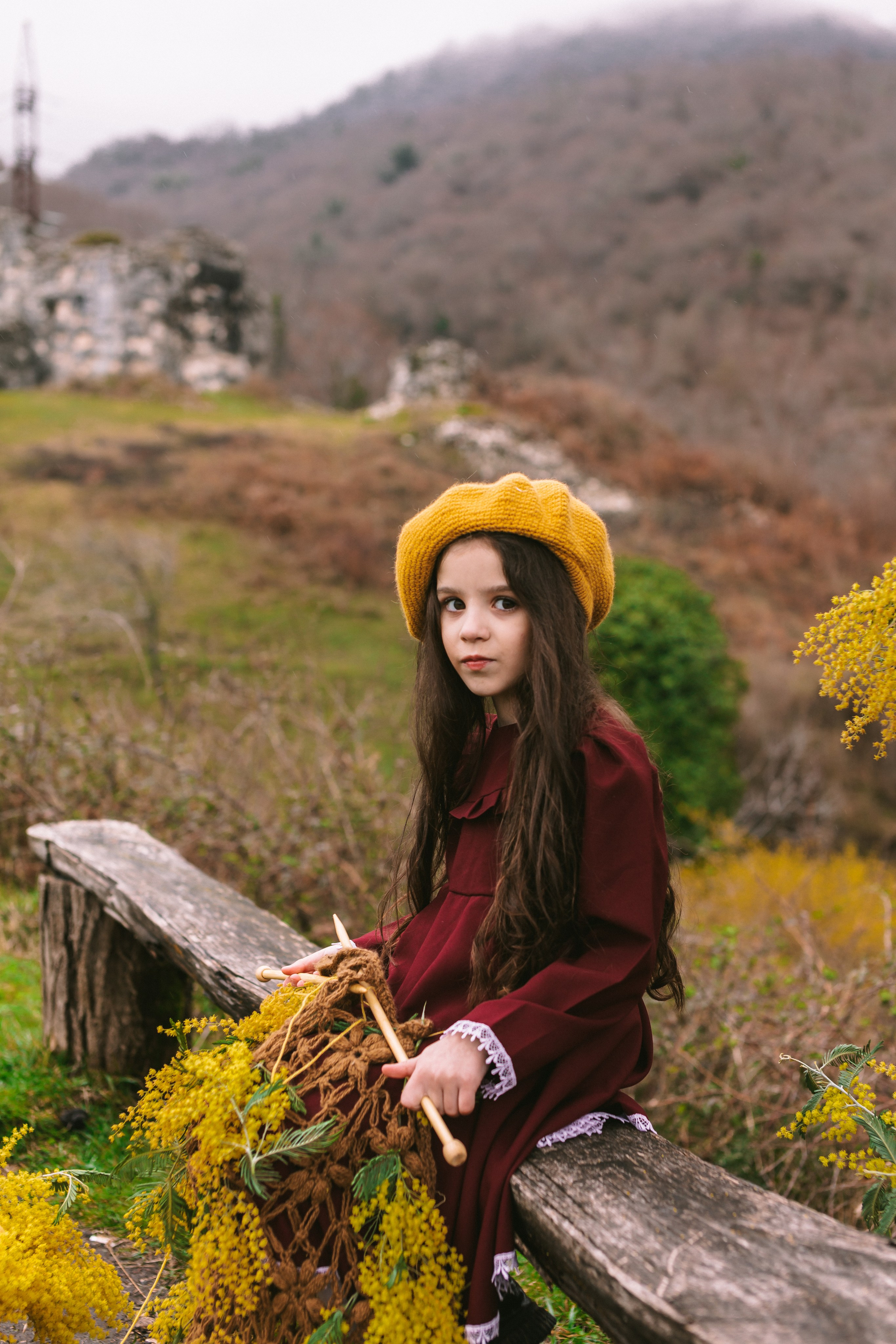 Девочка в горах. Семейный и художественный фотограф в Тюмени Юлия Логинова