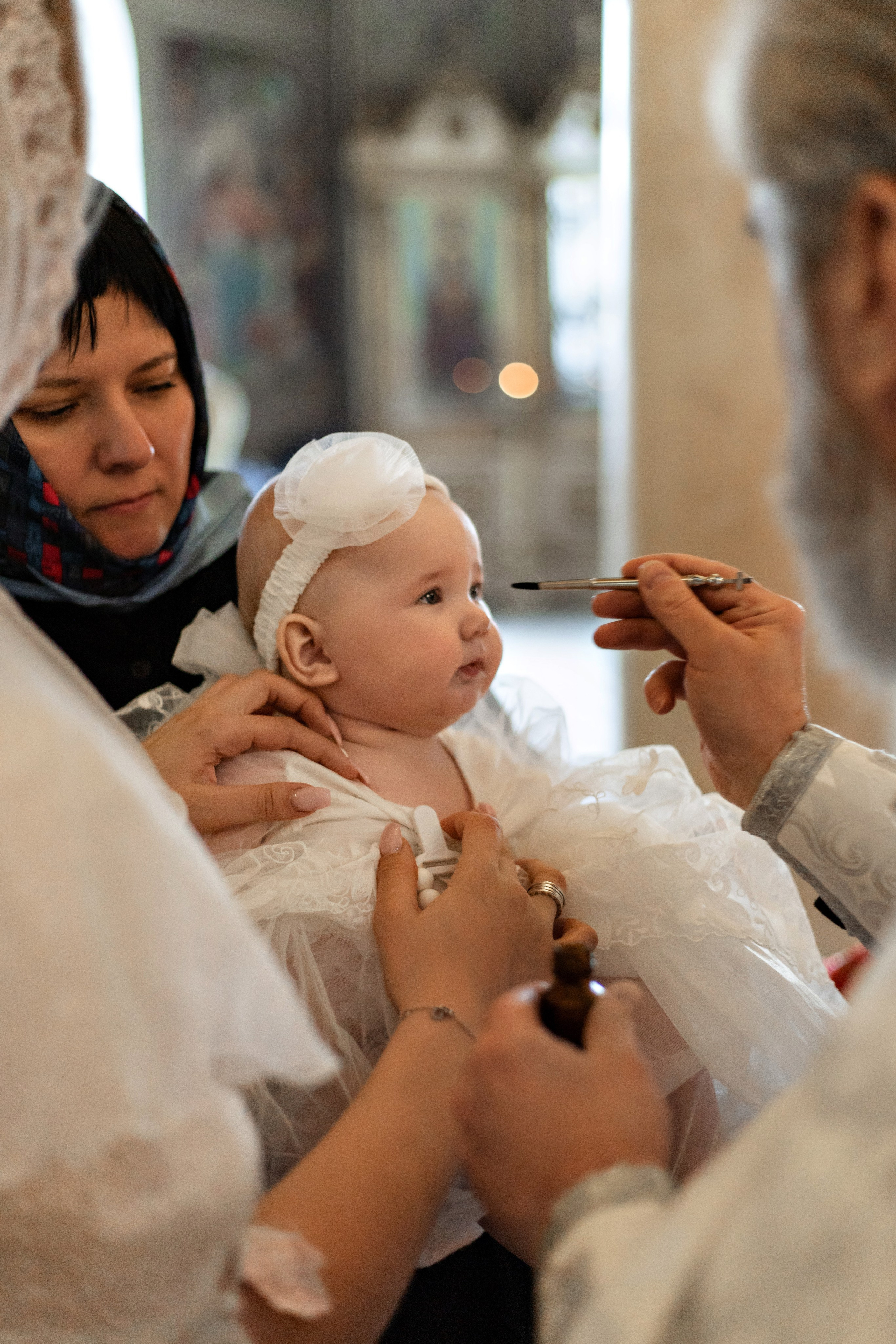 Крещение в Храме Веры, Надежды, Любови и матери их Софии. Профессиональный фотограф в Москве и Мо Мария Шантарёва