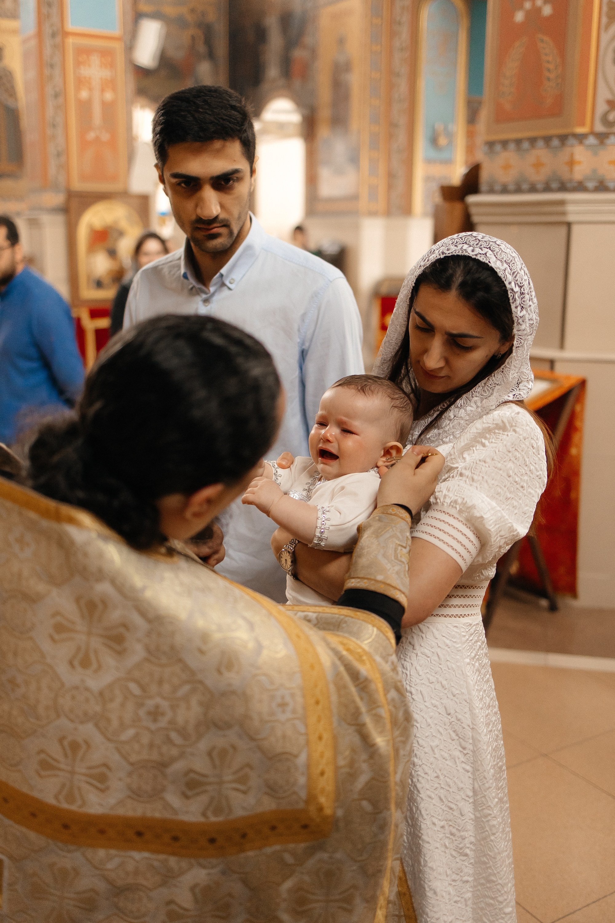 Таинство Крещения Михаила. Семейный фотограф в Краснодаре Храмова Анна