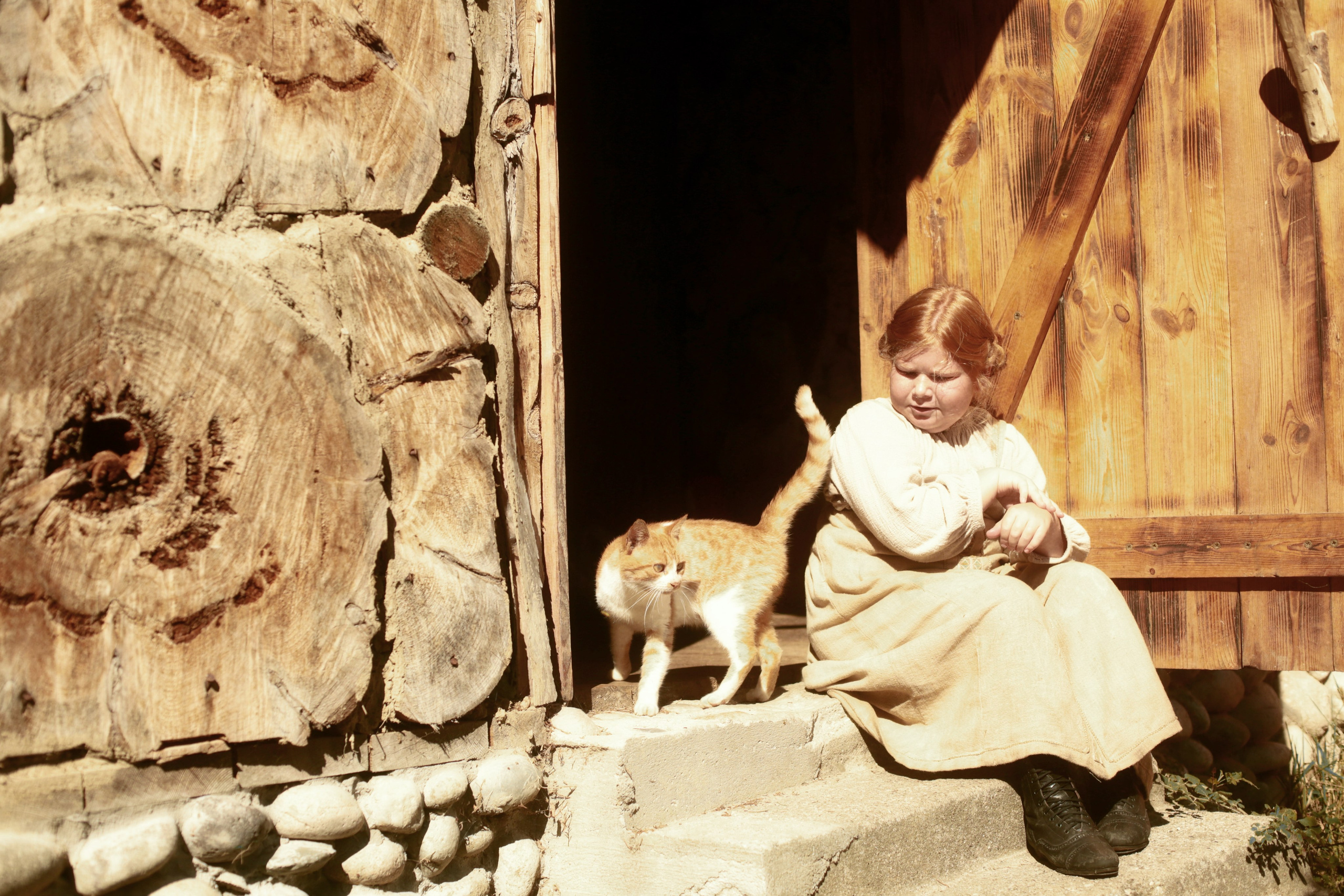 Кинематографическая съемка. Старик и дети. Ekaterina Beridze