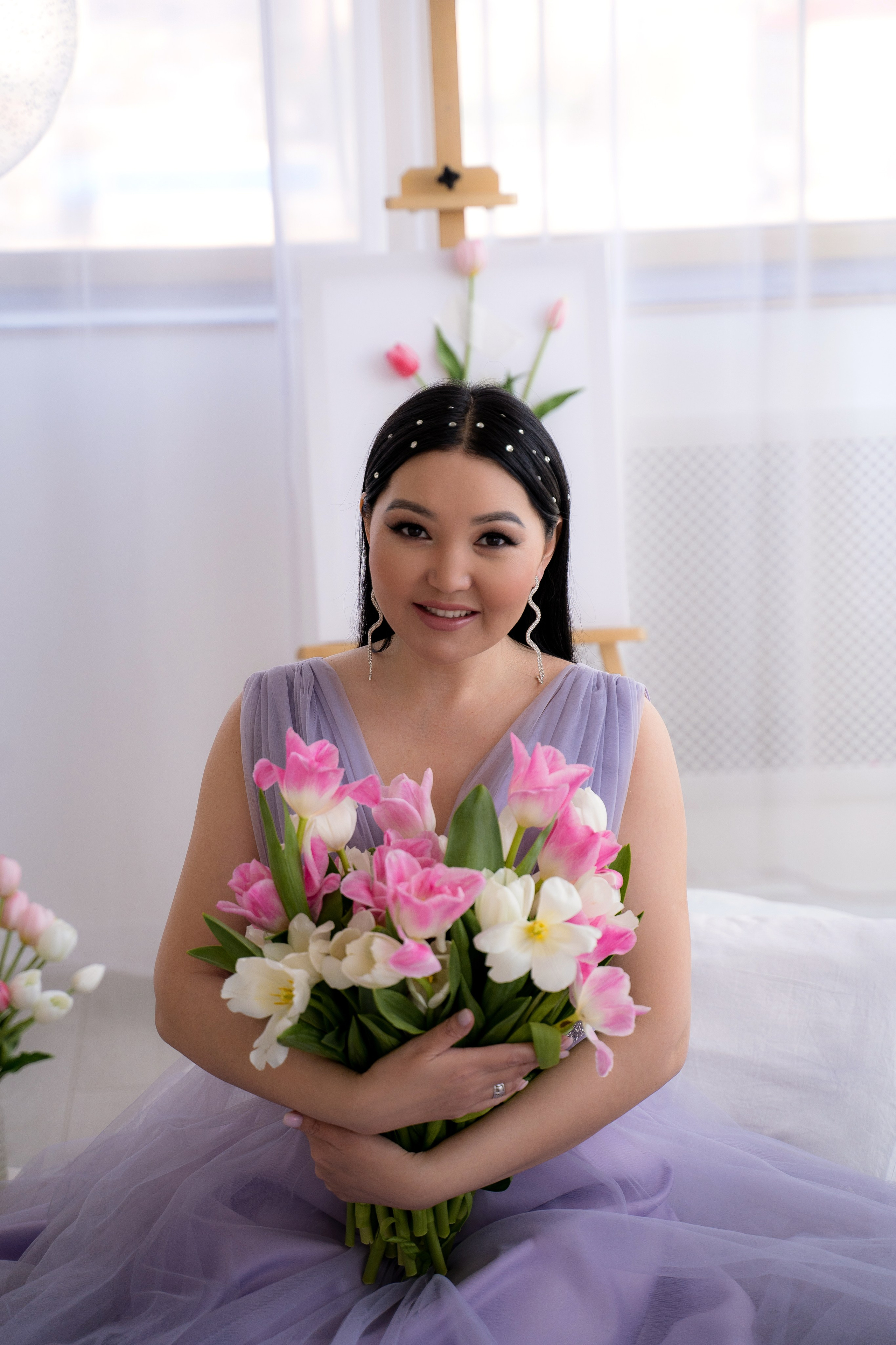 Тюльпановое настроение. Фотостудия Малина в городе Улан-Удэ. Фотограф Ирина Жарникова