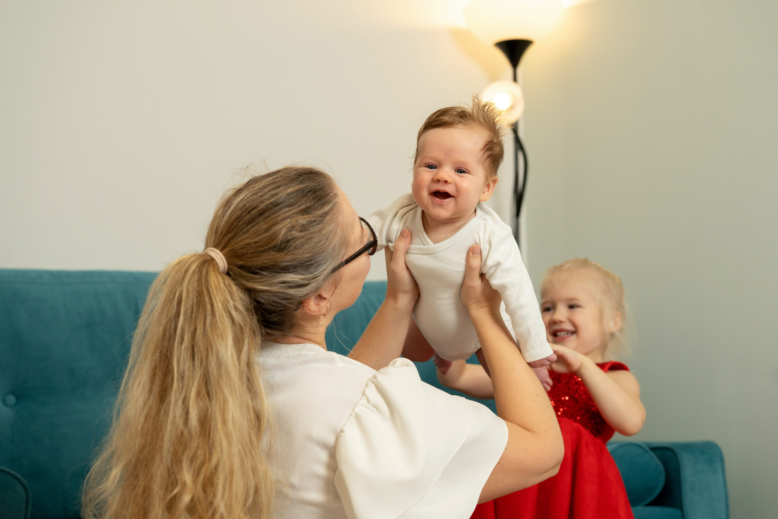 Домашняя фотосессия семьи