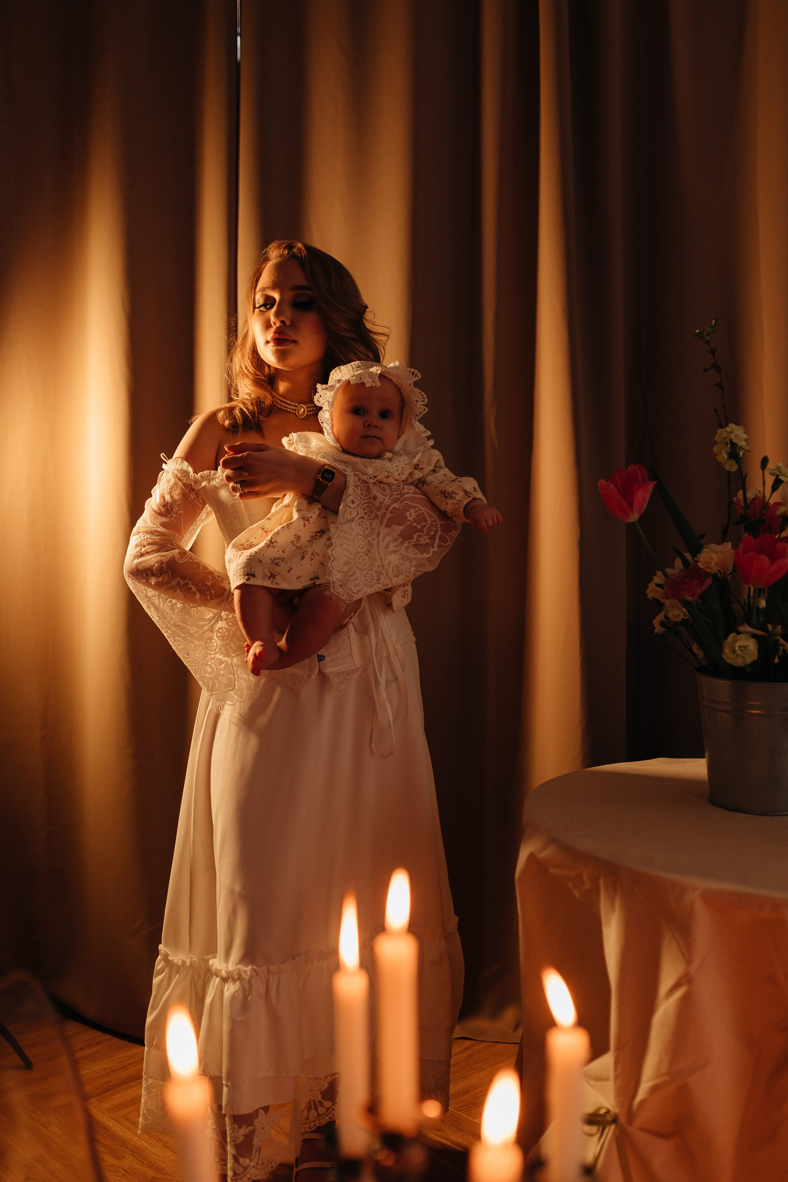 Семейная съёмка в студии. Фотограф Трифон Мира