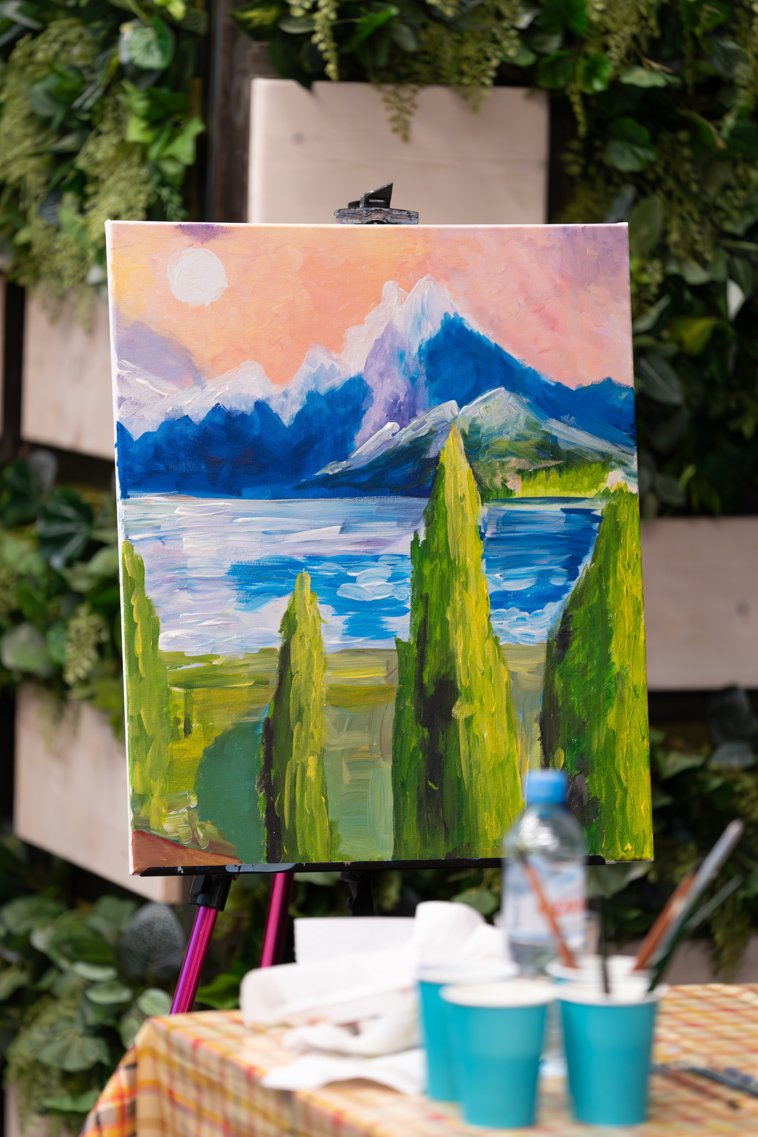 MICE мероприятие — мастер класс по акварели. Репортажный фотограф в Красной Поляне и Сочи Павлюченко Екатерина