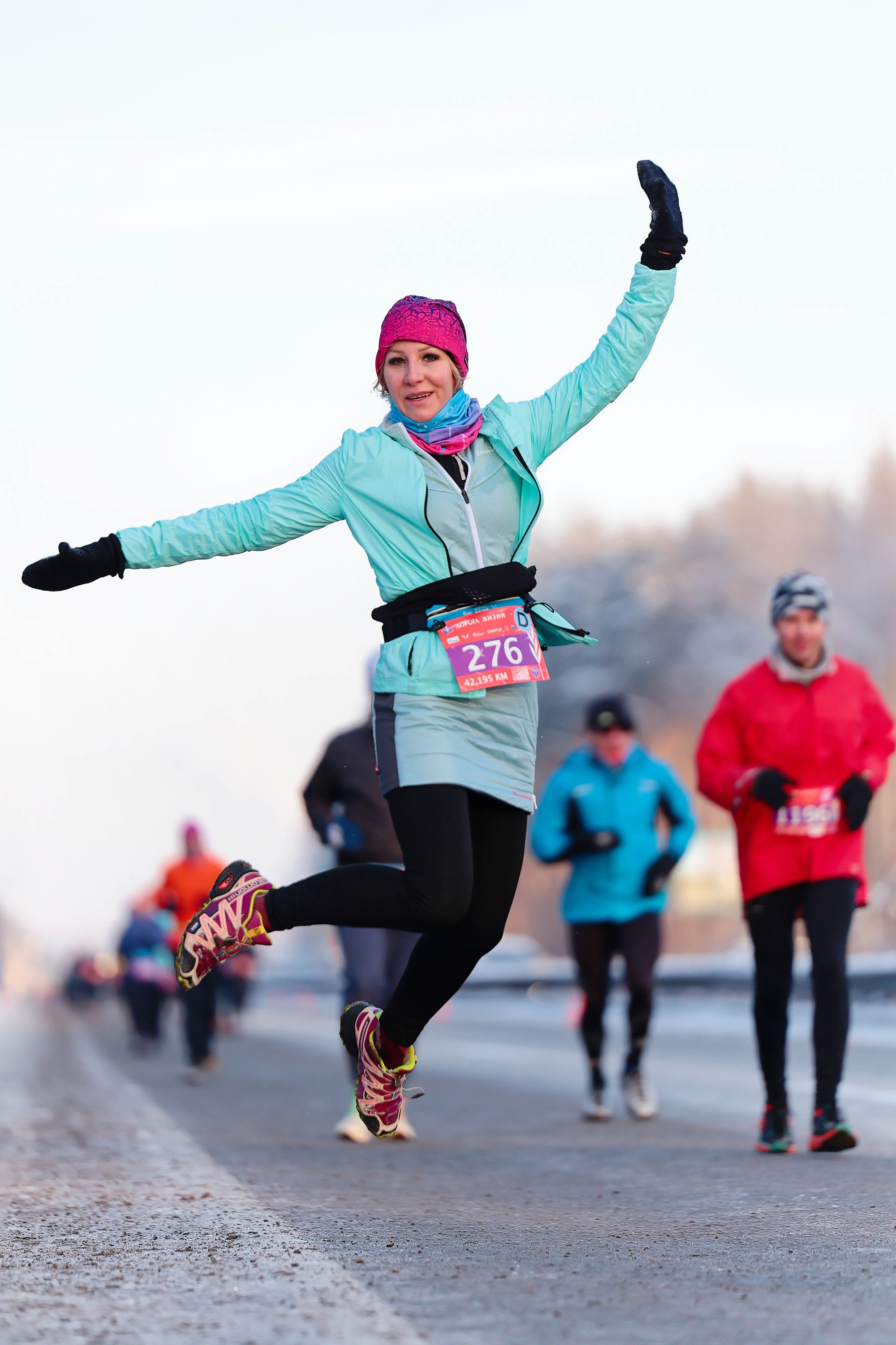 Зимний марафон «Дорога жизни» 2026. Спортивный фотограф в Санкт-Петербурге Илья Vacool