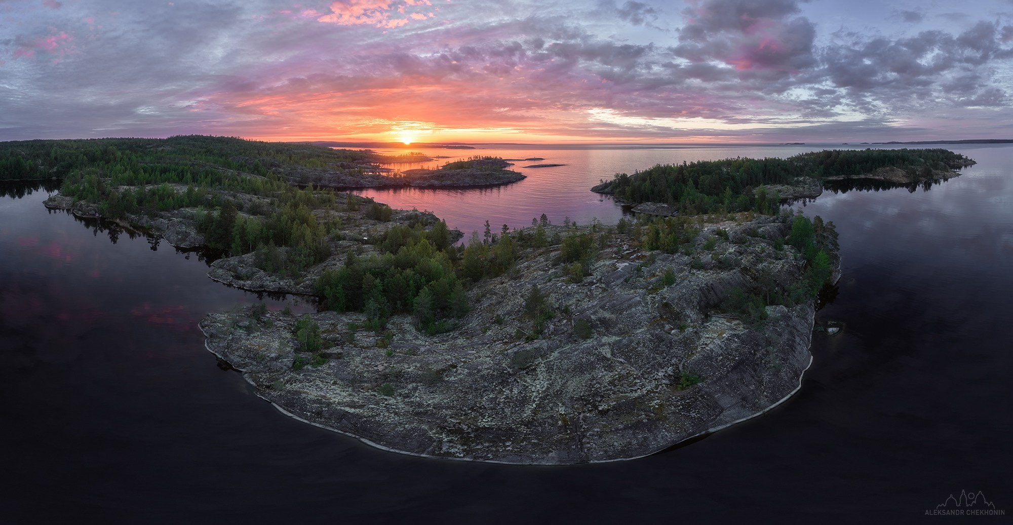 Aerial photography. Landscape photographer Aleksandr Chekhonin