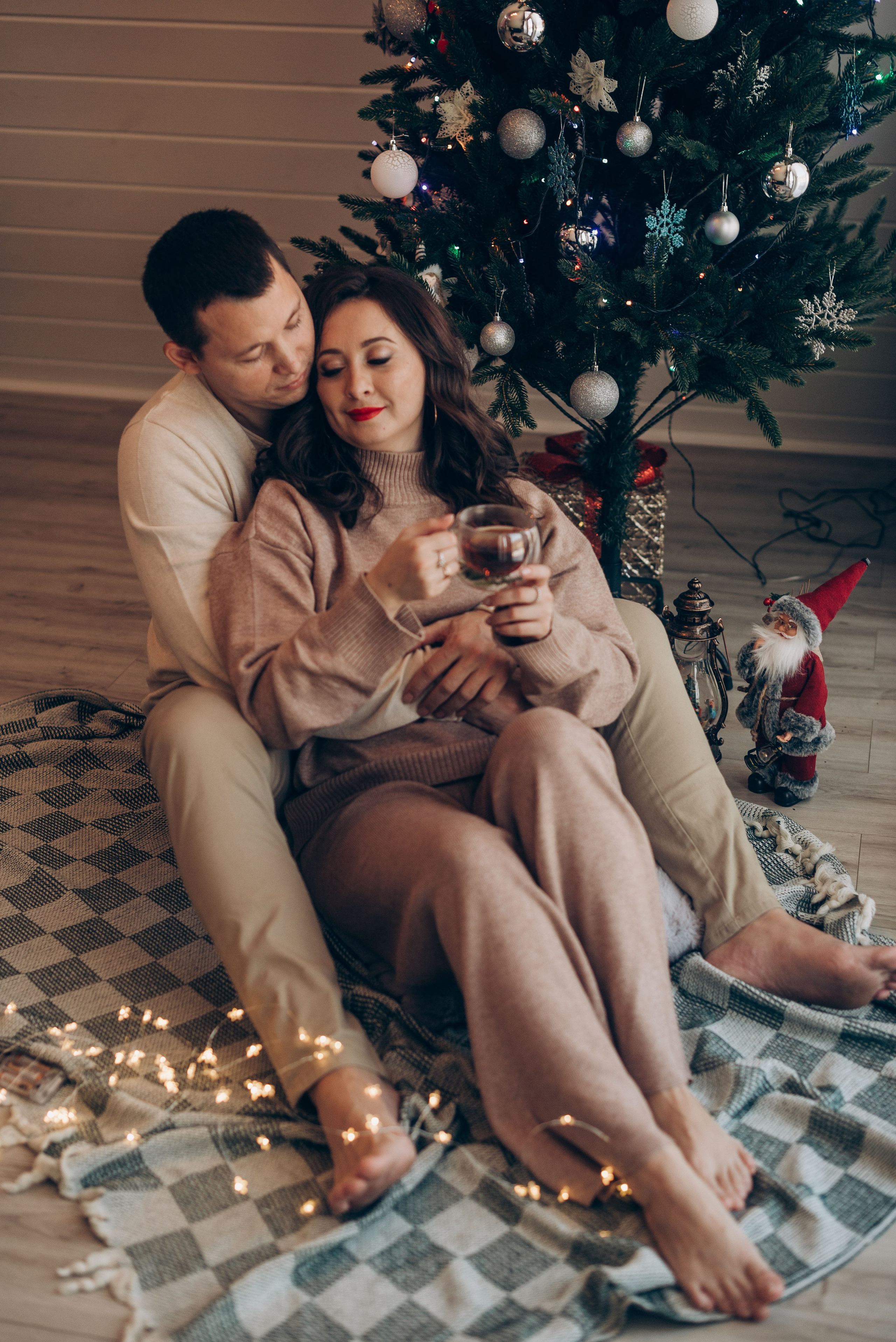 Зимняя фотосессия в домике A-frame. Семейный фотограф в Домодедово и Москве Елена Пичугина