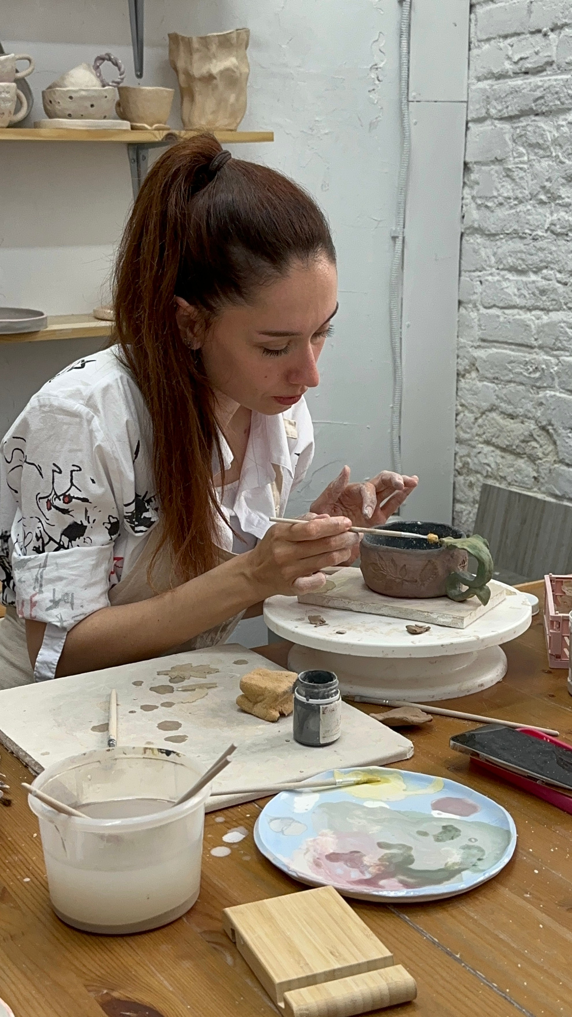 МК в студии керамики VALERDE. Фотограф Екатерина Козловская