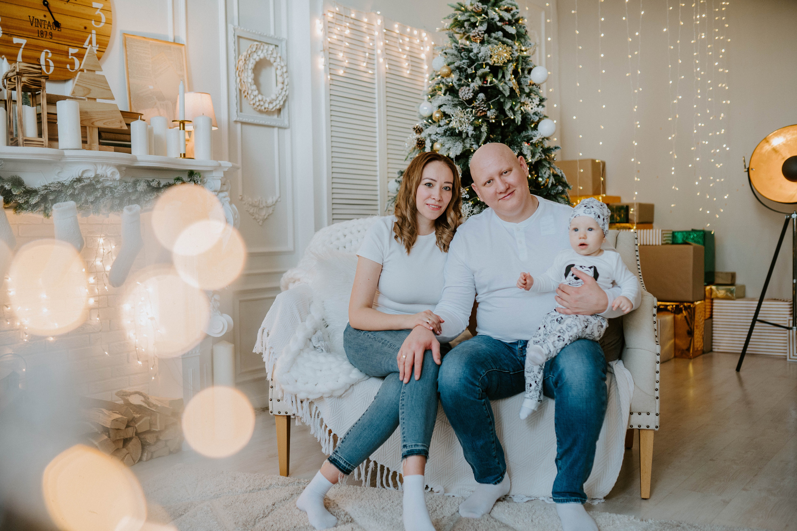 Новогодняя Елена, Степан и Тёмочка. Семейный и детский фотограф в Ростове-на-Дону Екатерина Шевченко