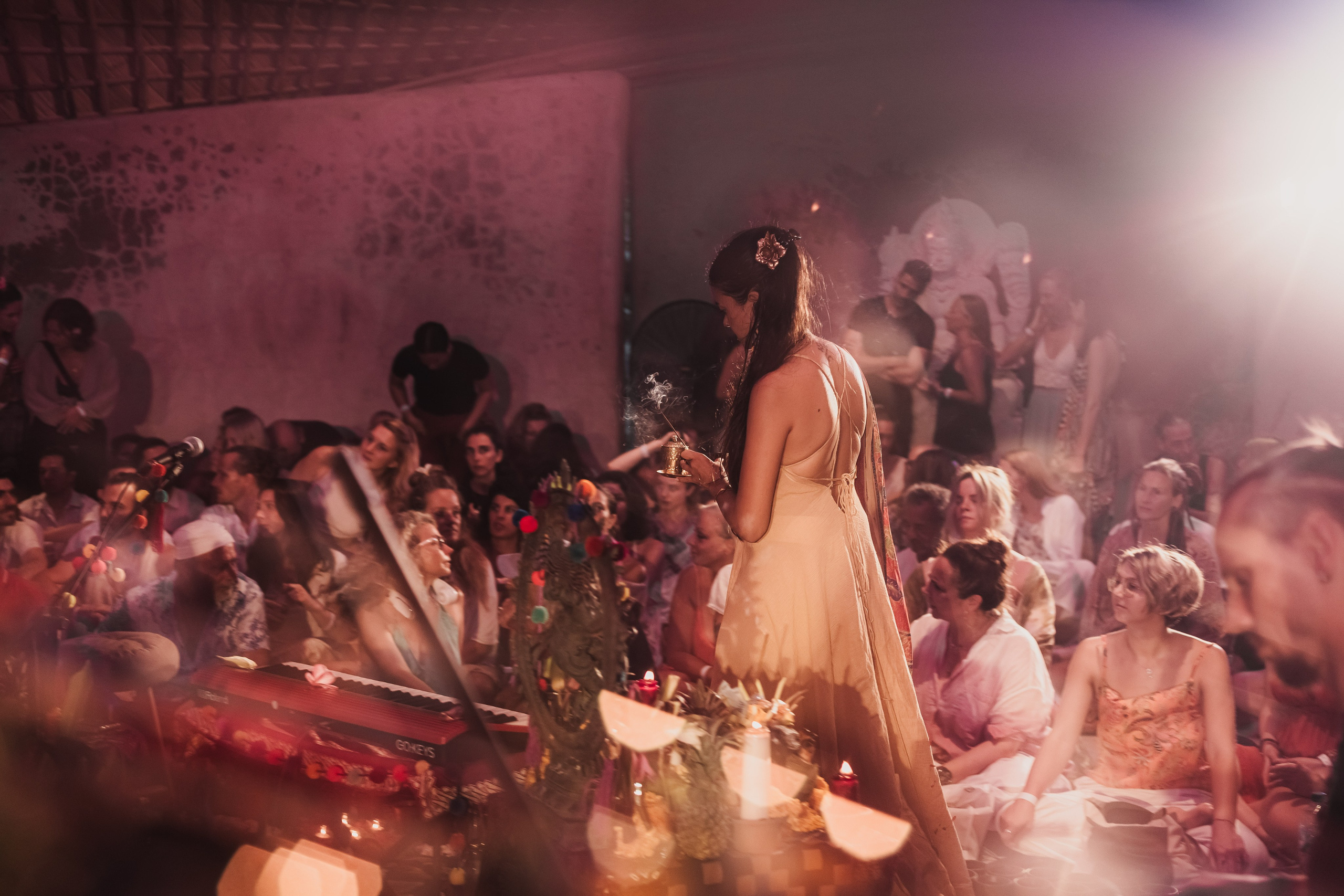 Hanuman Project kirtan at Alchemy april. Mariam Bagdasaryan