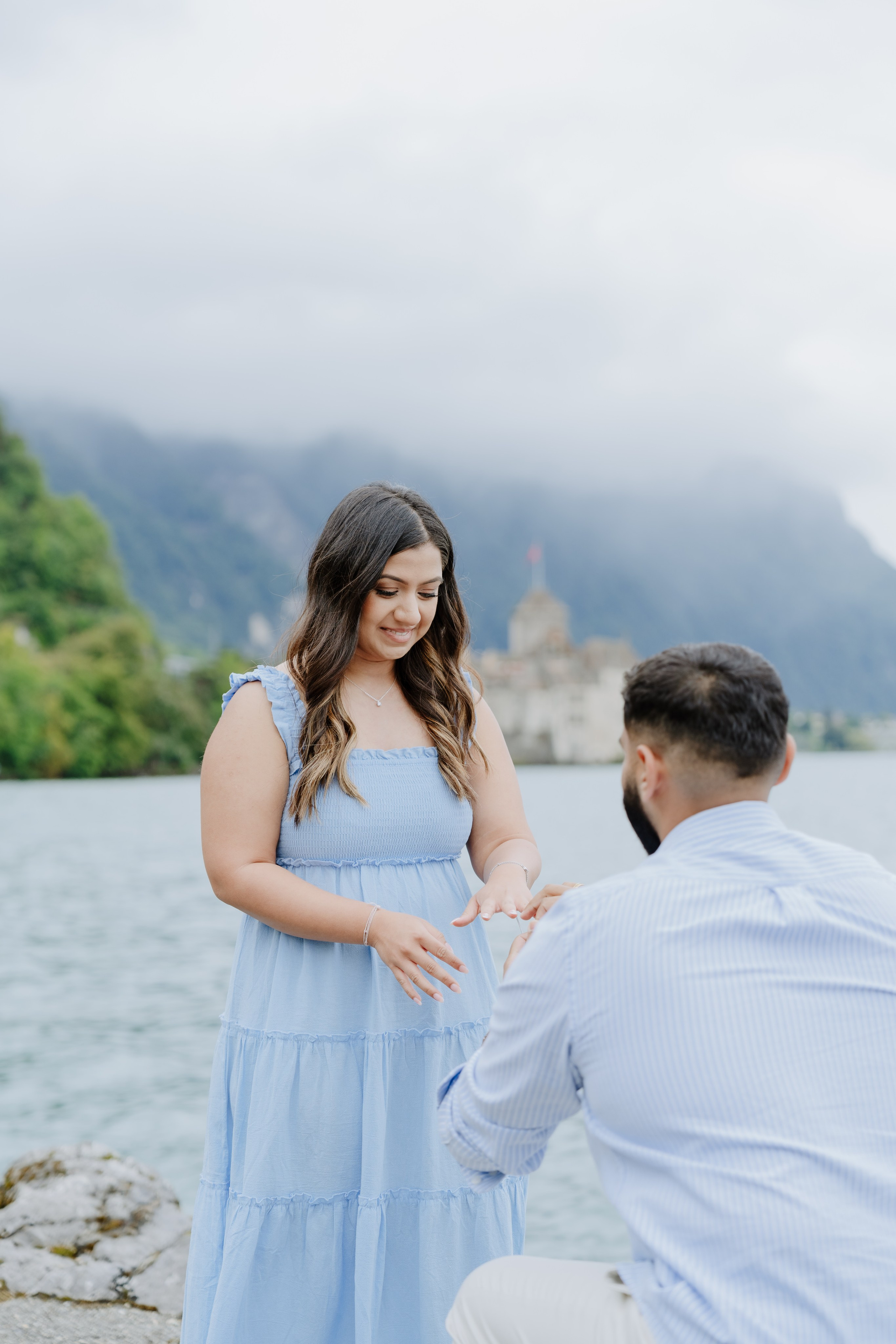 Krishna & Ravi | Proposal Montreux. Professional Wedding Photographer Geneva & Romande Switzerland | Tanya Creator