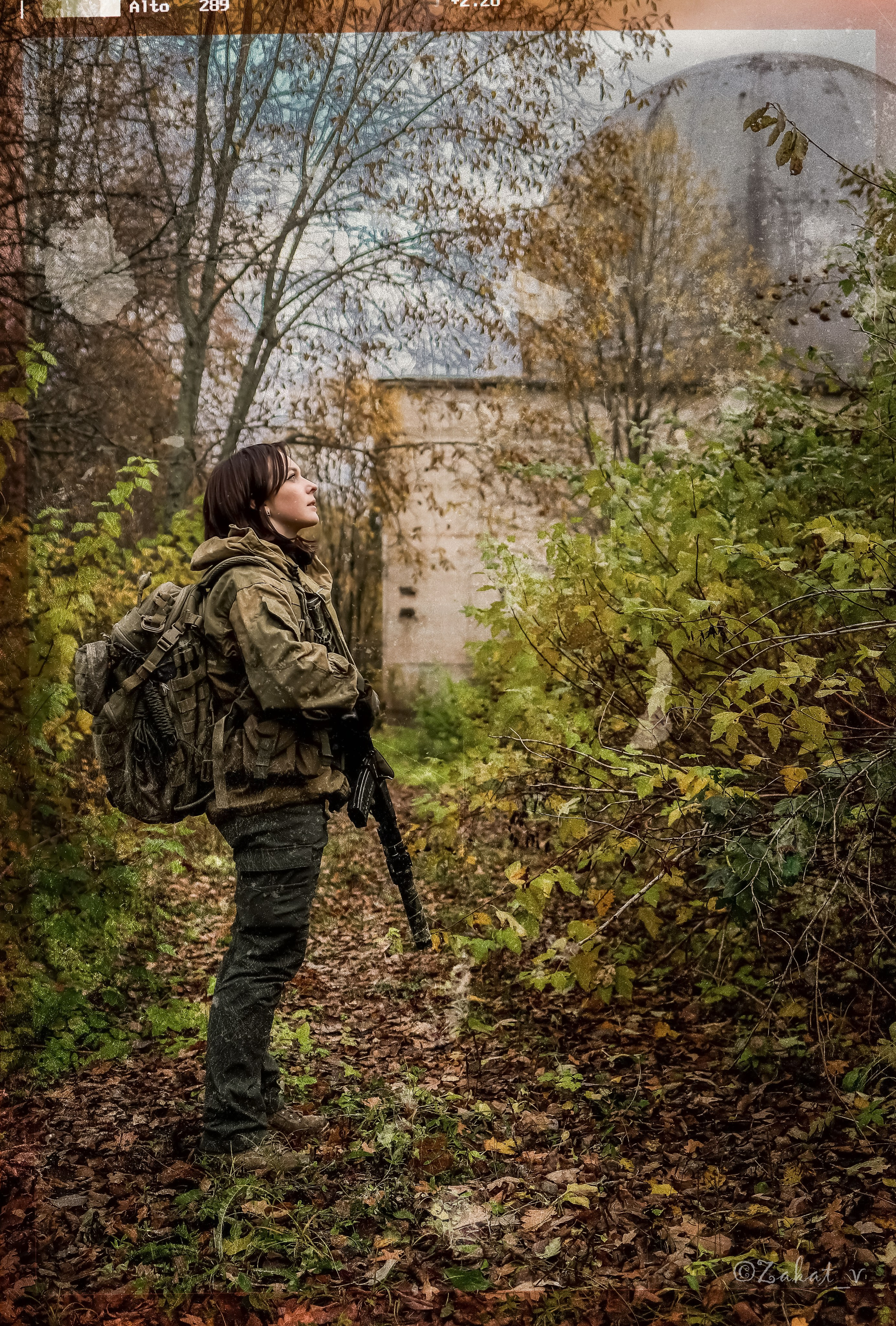 Жанровая постановочная фотосъемка «Сталкер Ракета». Репортажный фотограф, Москва, Закат