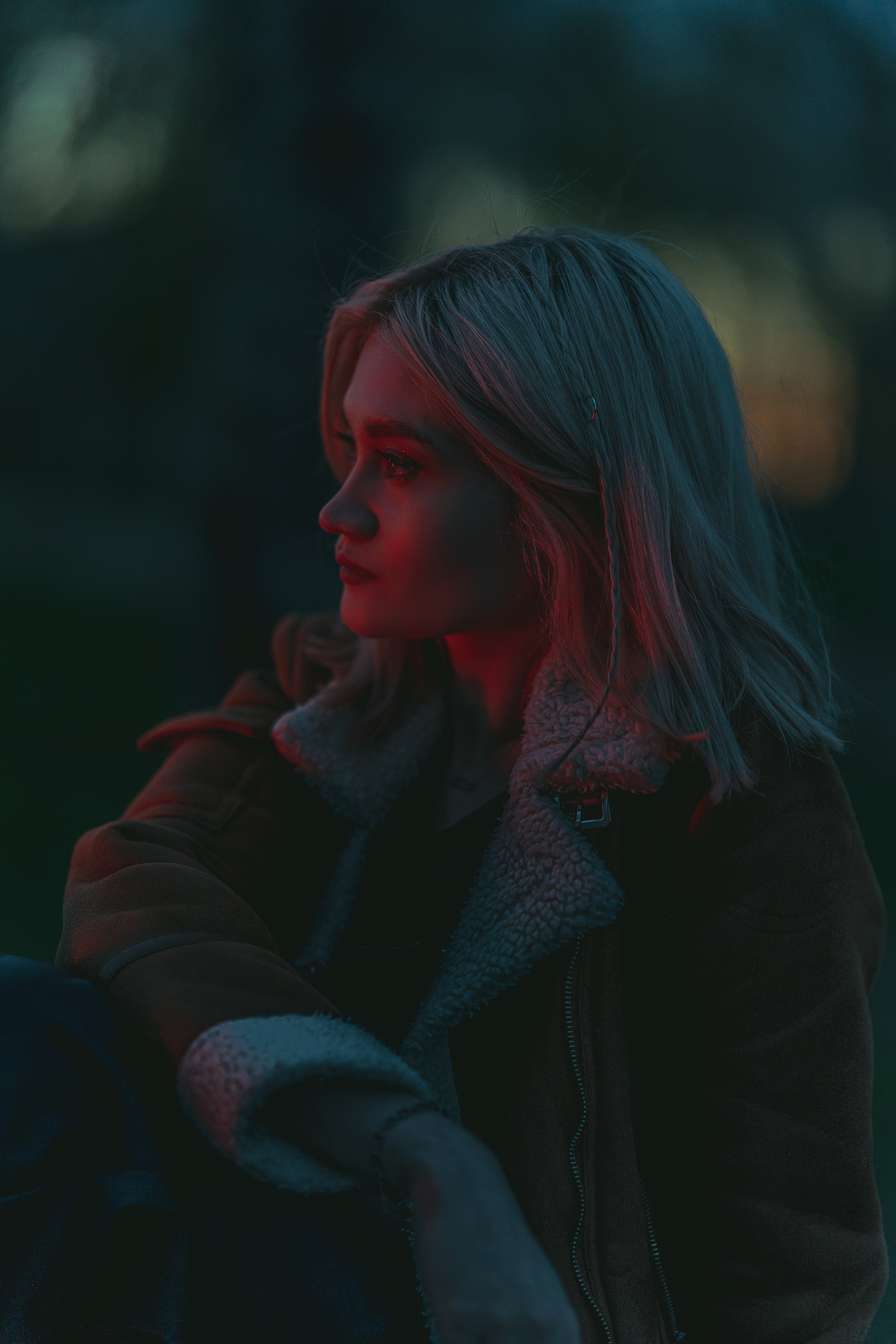 Фотосессия в парке на закате