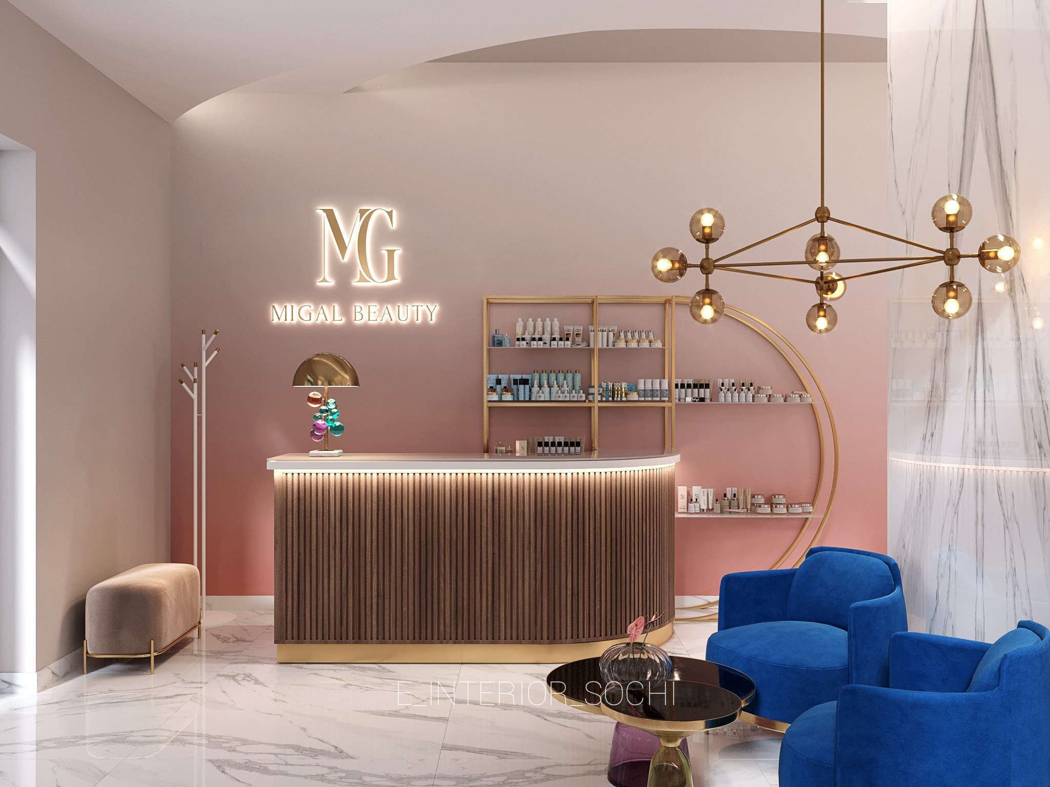 BEAUTY_MIGAL. Дизайн интерьера Евгения Тисленко