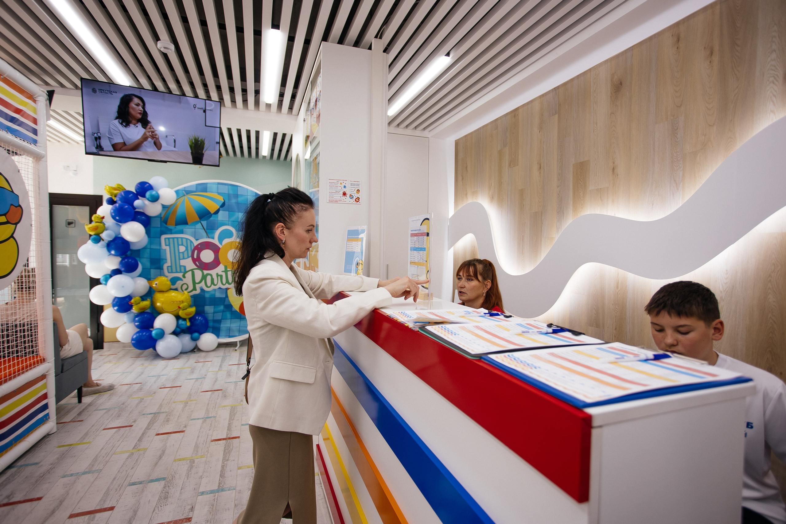 Открытие бассейна. Фотограф в Иркутске