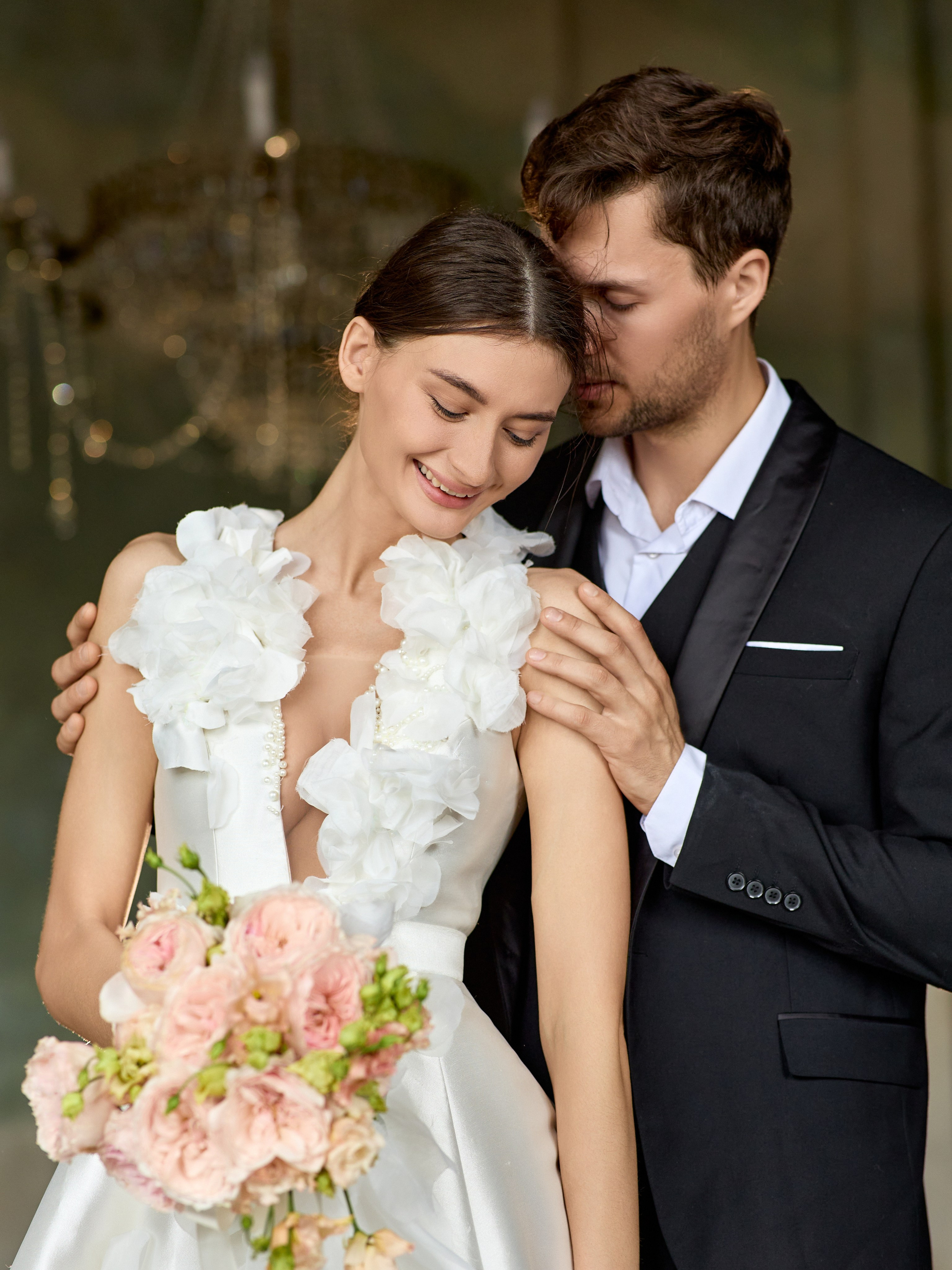 Свадебная прогулка в парке Горького в Москве