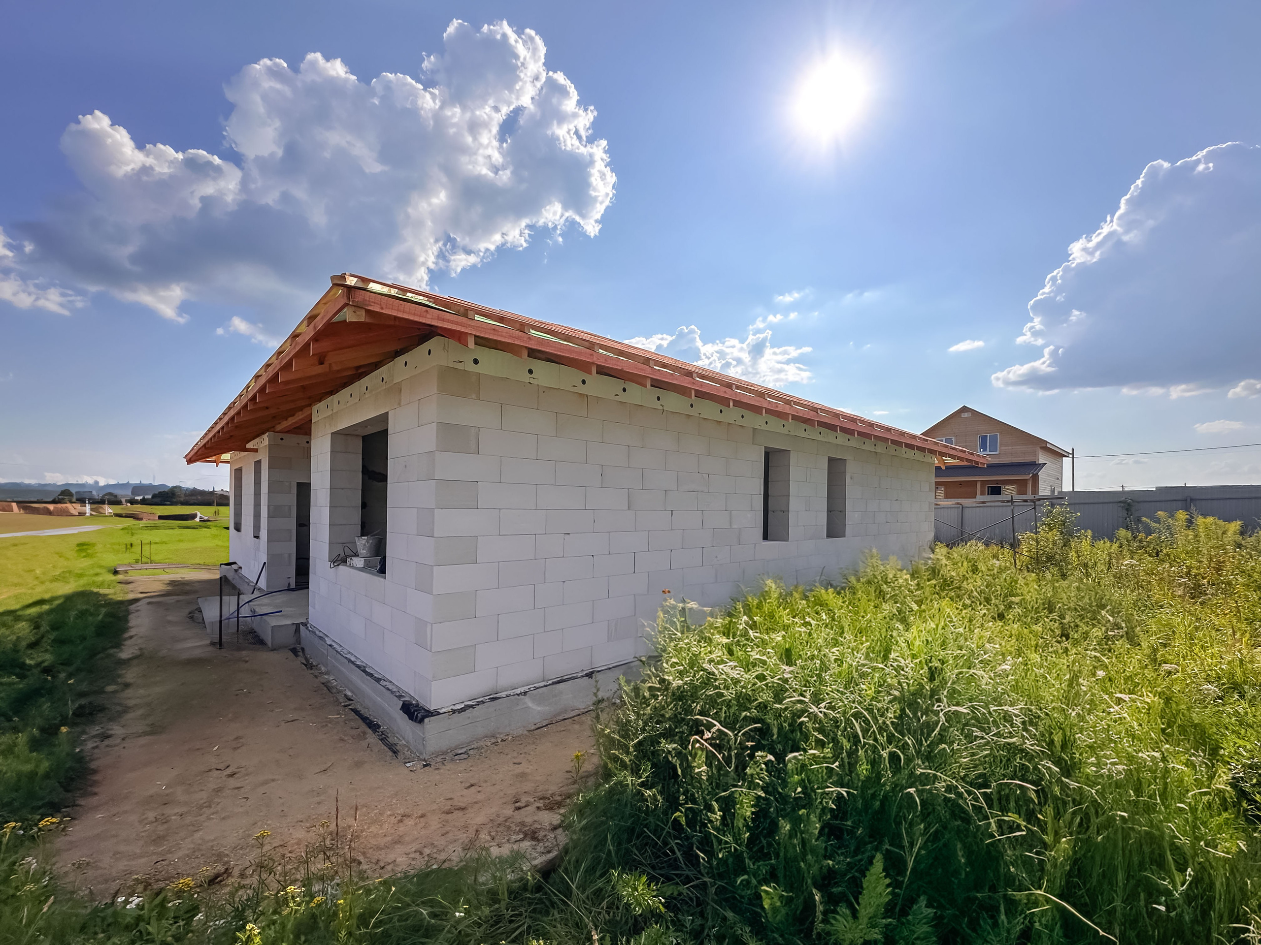 Строительство дома 205 м² под ключ в Москве и МО | Фундамент плита, стены ГСБ, кровля металлочерепица. Строительная компания «Милый дом» МД. Москва и Московская область