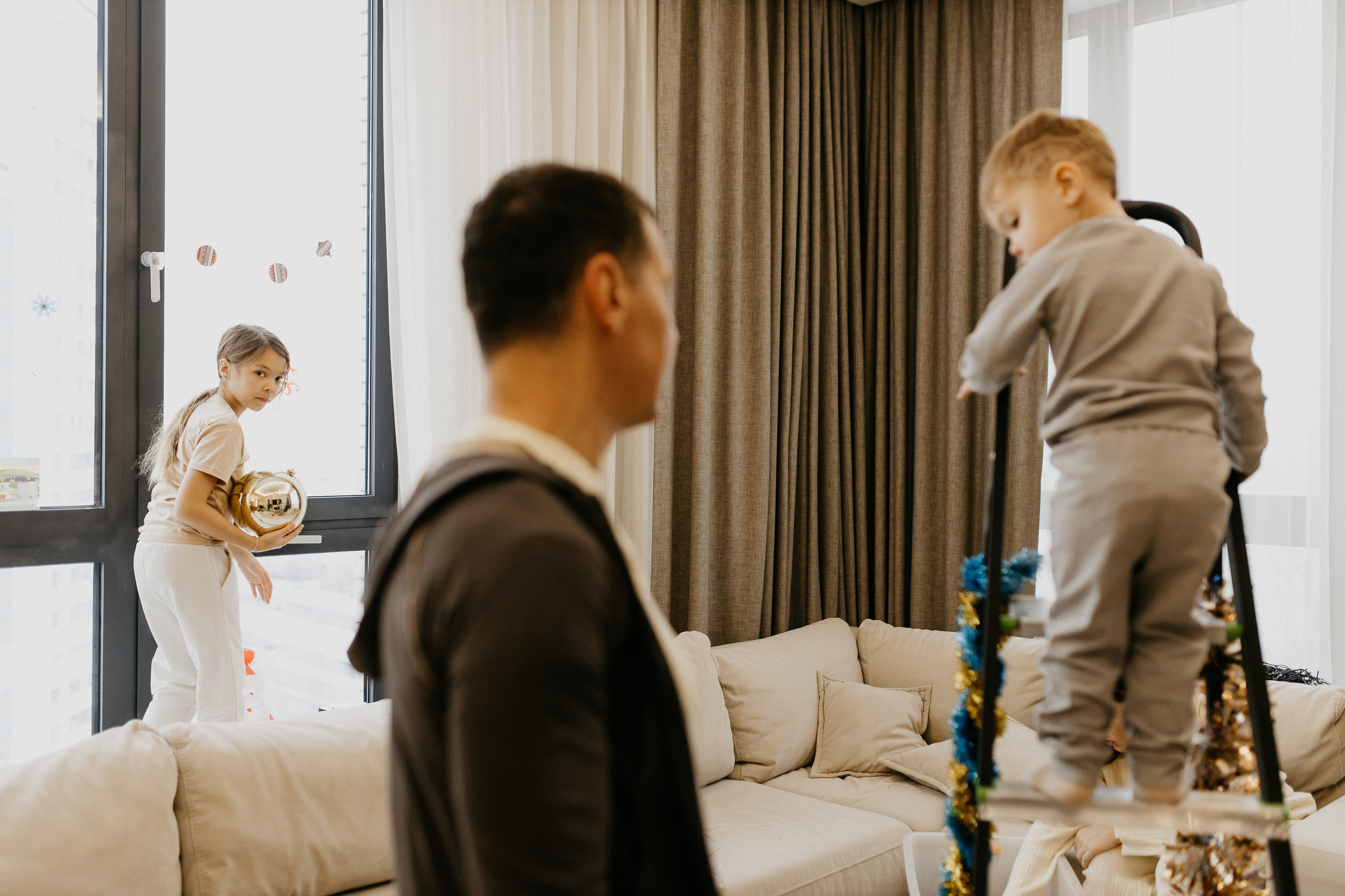 Домашняя предновогодняя история. Семейный фотограф Маша Тимофеева | Москва