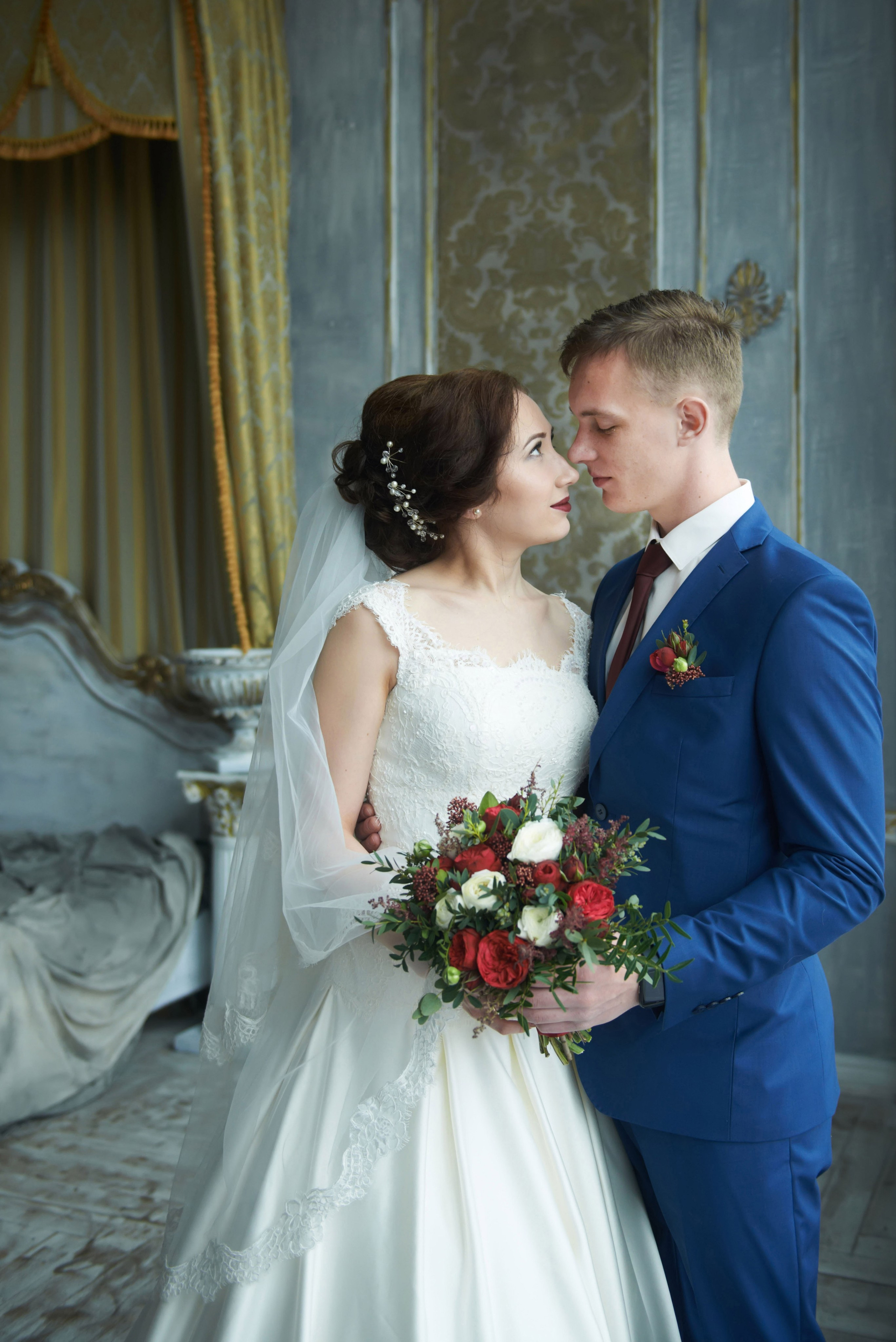 Индира и Дмитрий (свадебная фотосессия в Ботаническом саду и в фотостудии). Портретный, семейный и свадебный фотограф в Санкт-Петербурге и в Пушкине Ширяев Денис