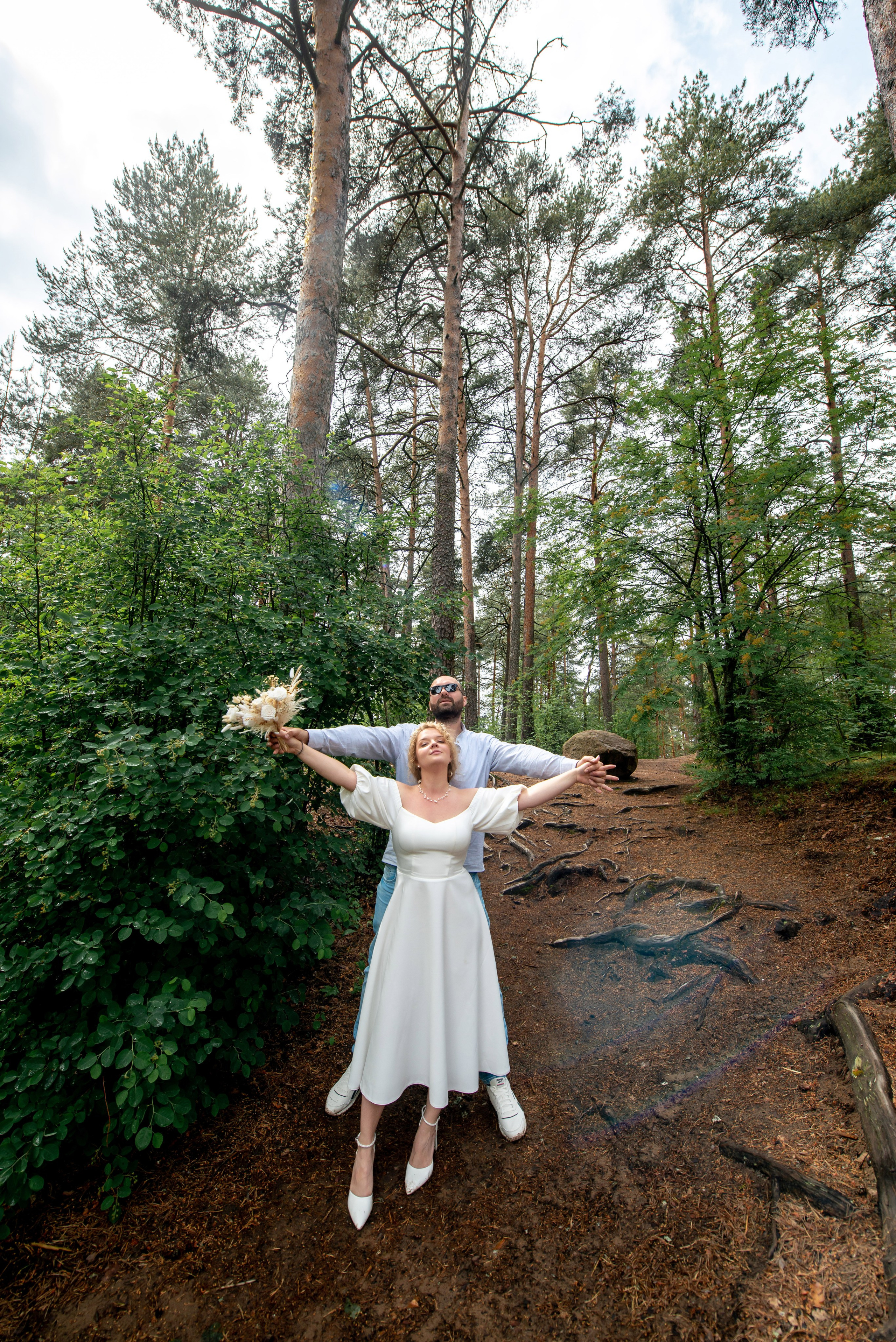 Станислав и Анастасия (нестандартная свадебная фотосессия в лесу и на Финском заливе). Портретный, семейный и свадебный фотограф в Санкт-Петербурге и в Пушкине Ширяев Денис