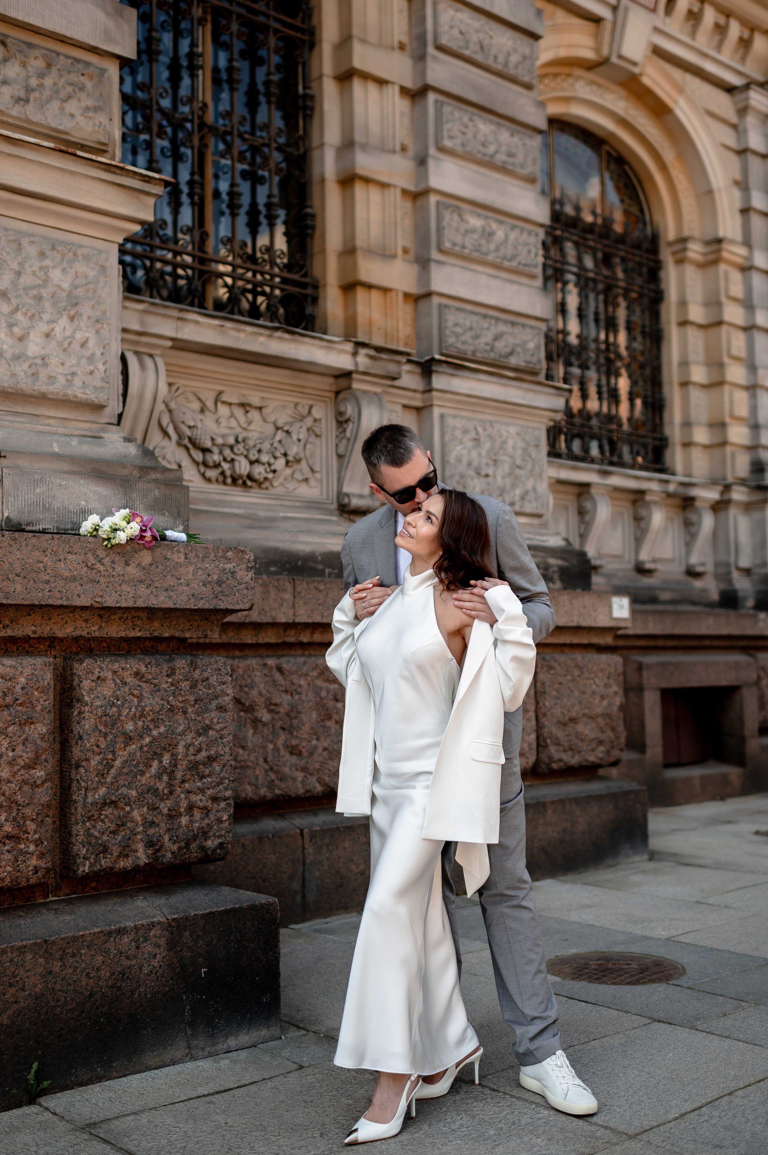 Алина и Алексей (прогулка на кабриолете, Академия Художеств, Екатерининский парк в Пушкине). Портретный, семейный и свадебный фотограф в Санкт-Петербурге и в Пушкине Ширяев Денис