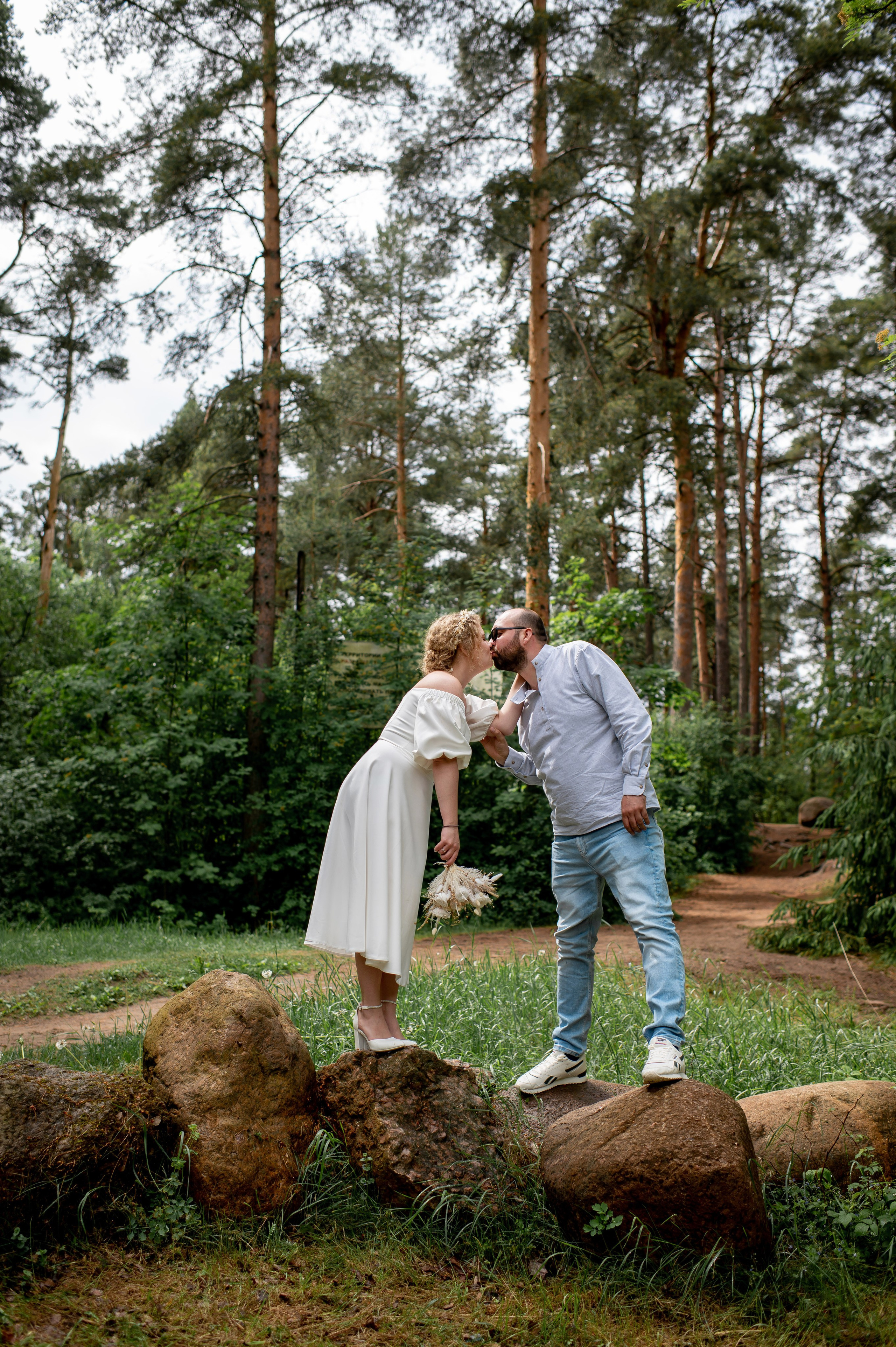 Станислав и Анастасия (нестандартная свадебная фотосессия в лесу и на Финском заливе). Портретный, семейный и свадебный фотограф в Санкт-Петербурге и в Пушкине Ширяев Денис