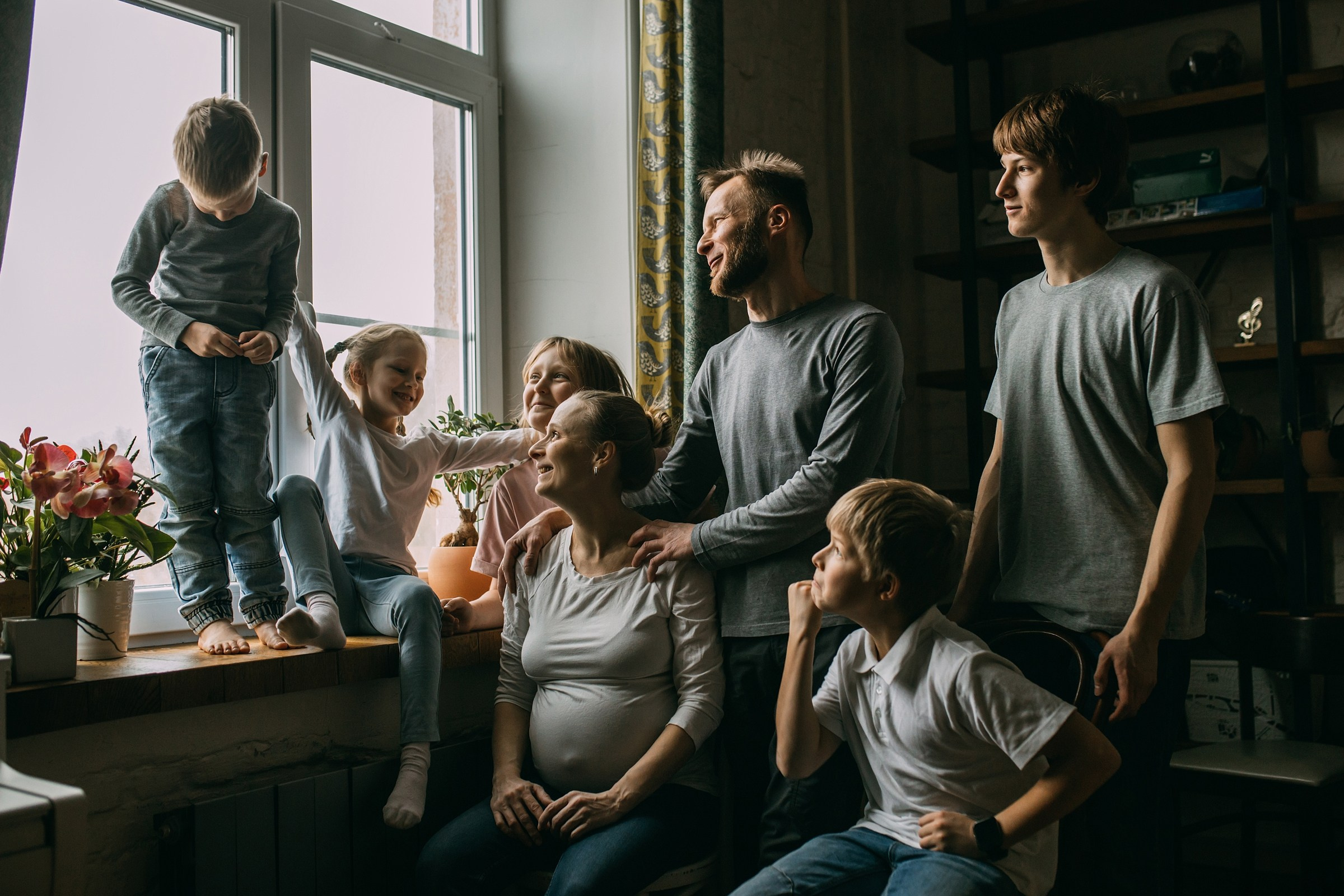 Петя, Саша, Федя, Варя, Стёпа, Маня, Веня, Яся. Фотограф Людмила Оюн