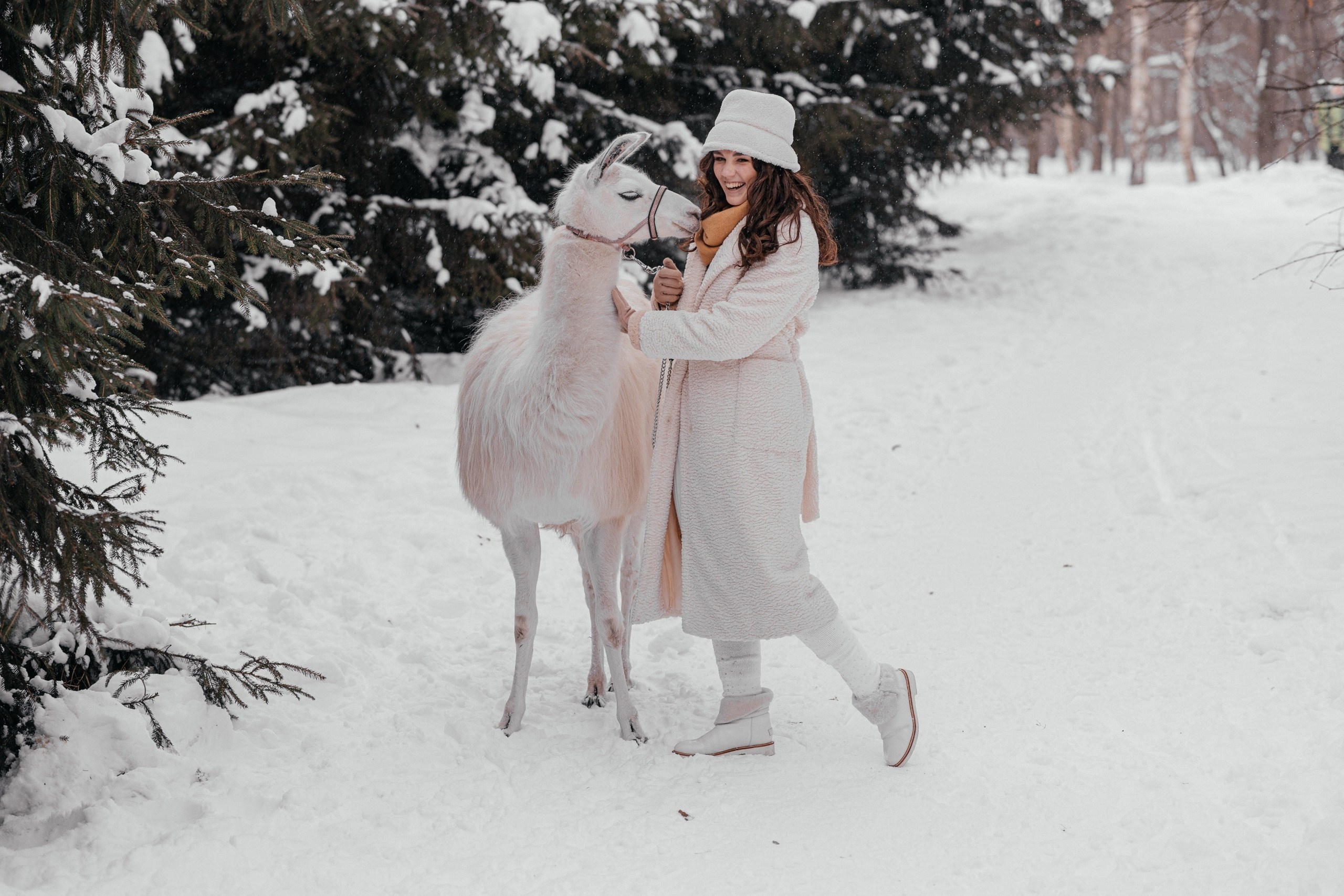 В снежном лесу. Фотограф текстиля в Москве Ольга Иванова