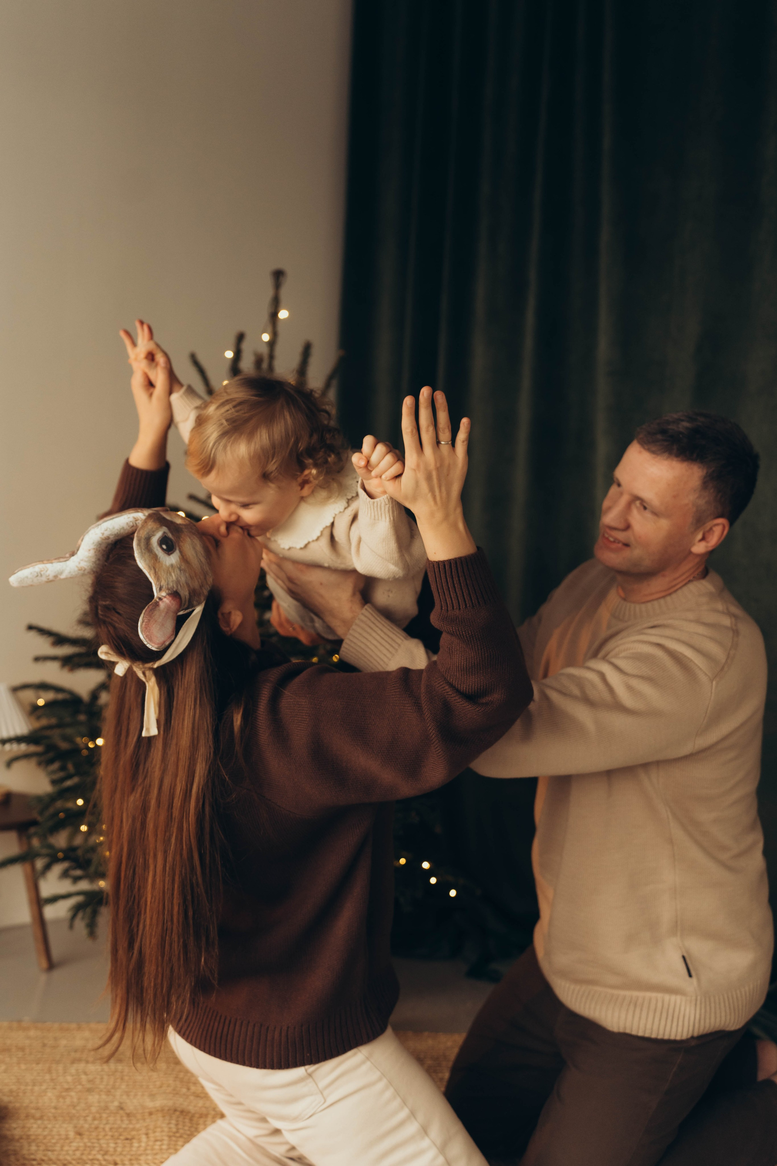 Екатерина, Николай и малышка Аня