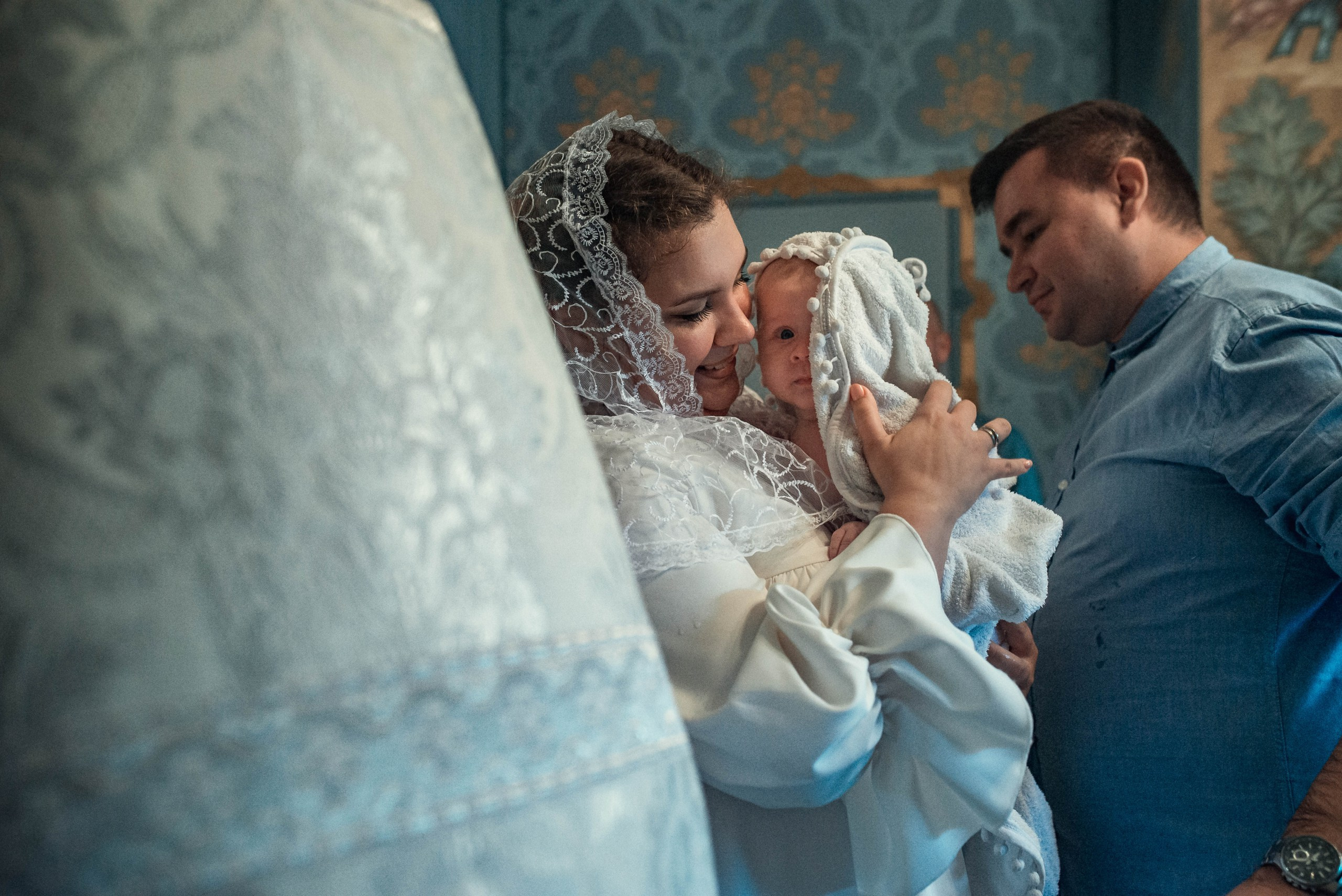 Крещение Екатерины в Троицком соборе Саратова. Фотограф на крещение в Саратове Марина Грушина