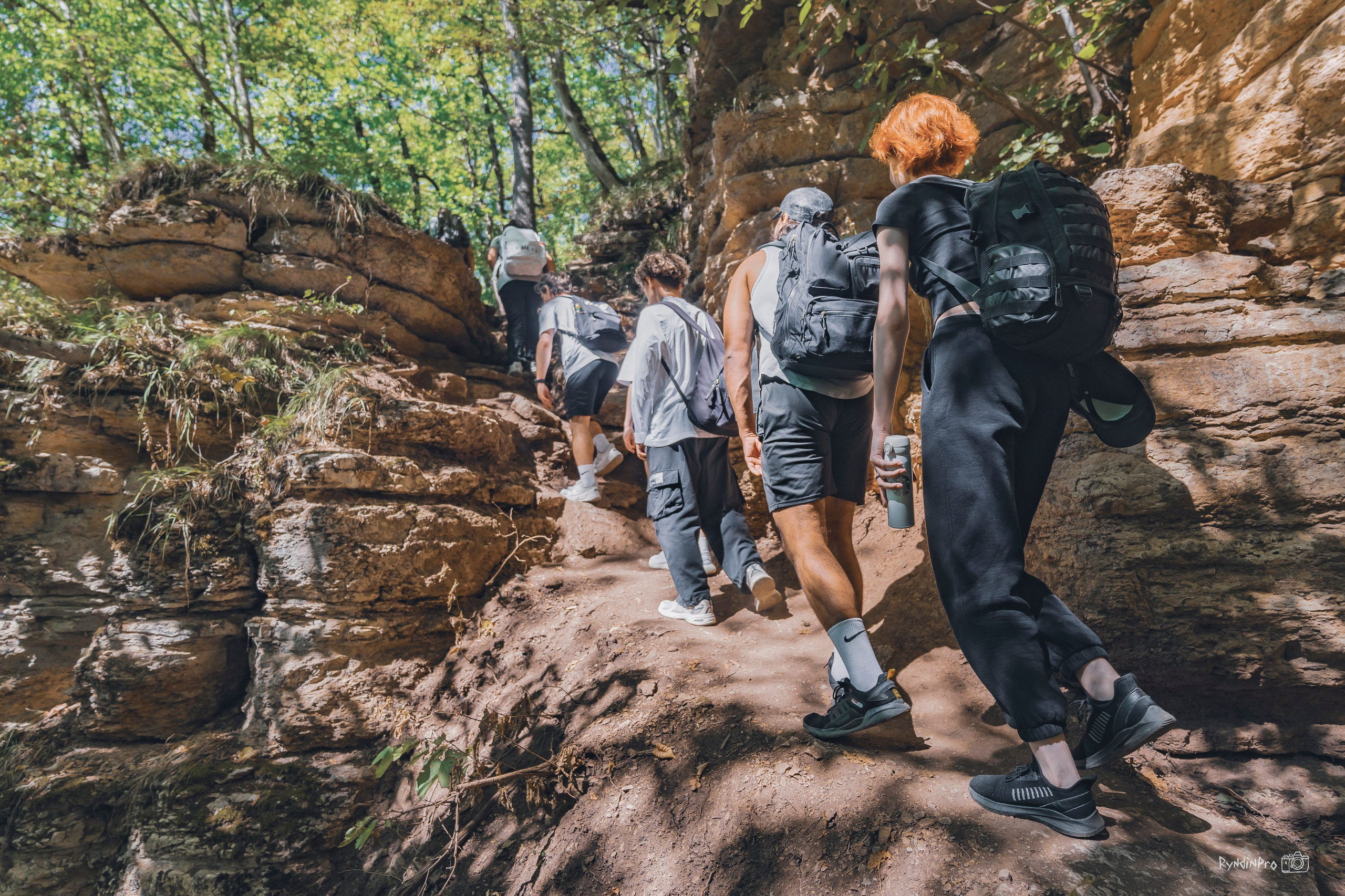 Поход на Орлиную полку + Университетский водопад с командой Мадьяр 15.08.24. Репортажный фотограф в Краснодаре Рындин Дмитрий