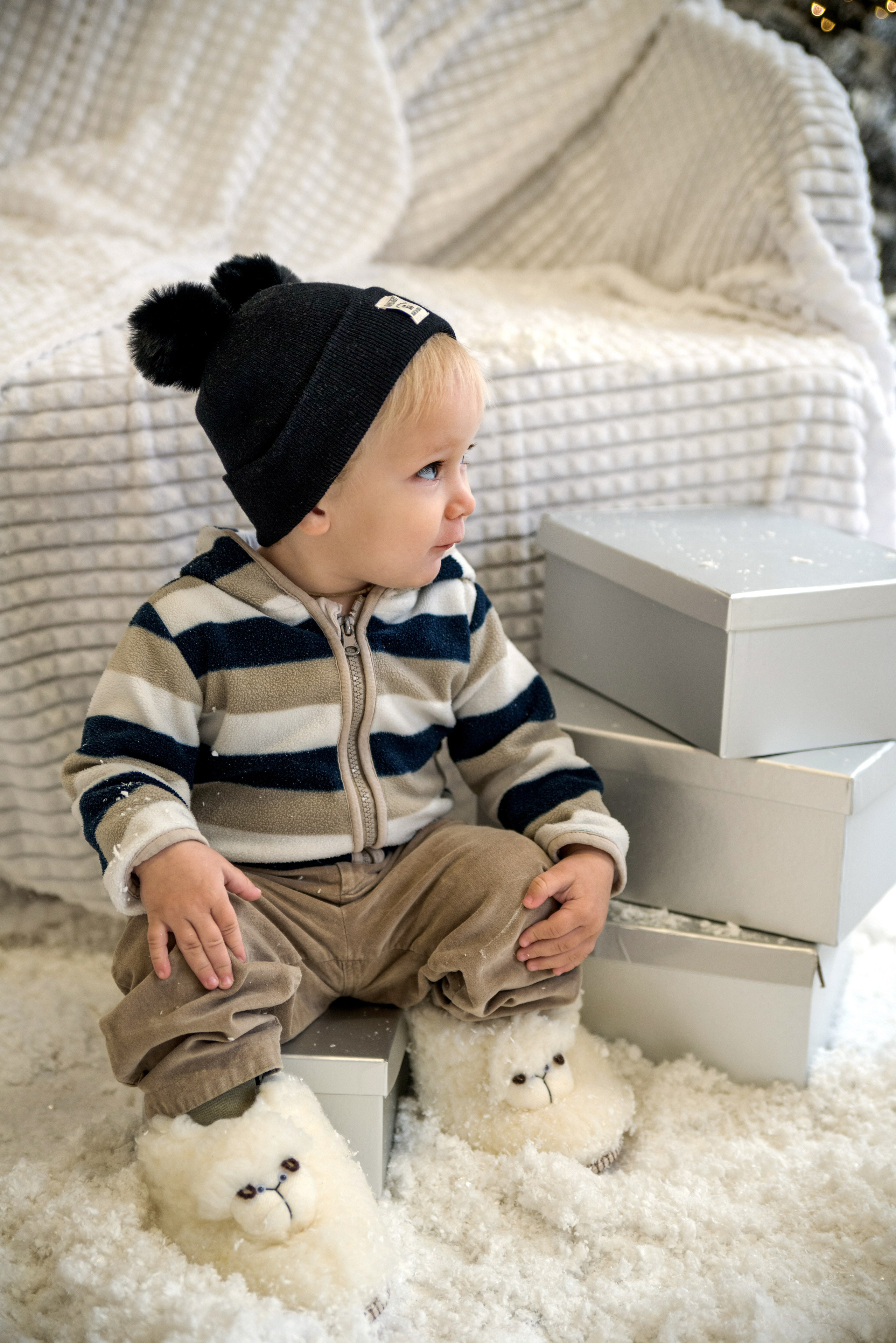 Дети в снежной студии. Фотограф и дизайнер в Москве Екатерина Лобачева