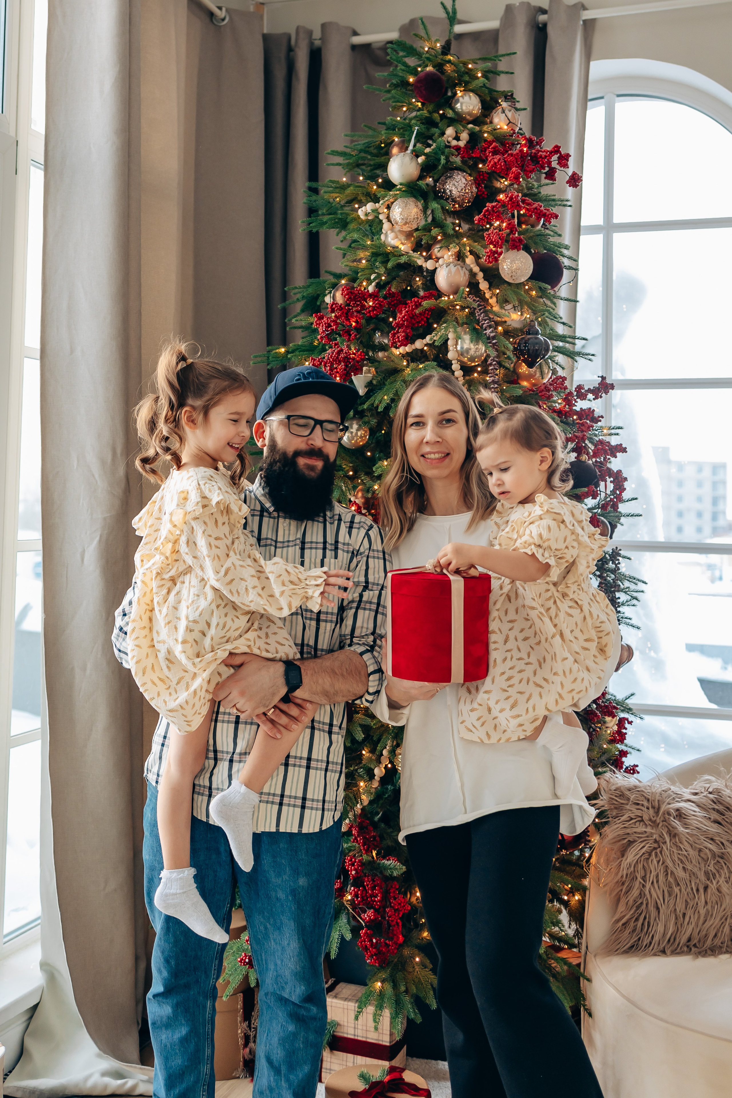 Новый год в студии. Фотограф Алена Малинина в Санкт-Петербурге Пушкин Питер СПб Семейные и детские фотосессии