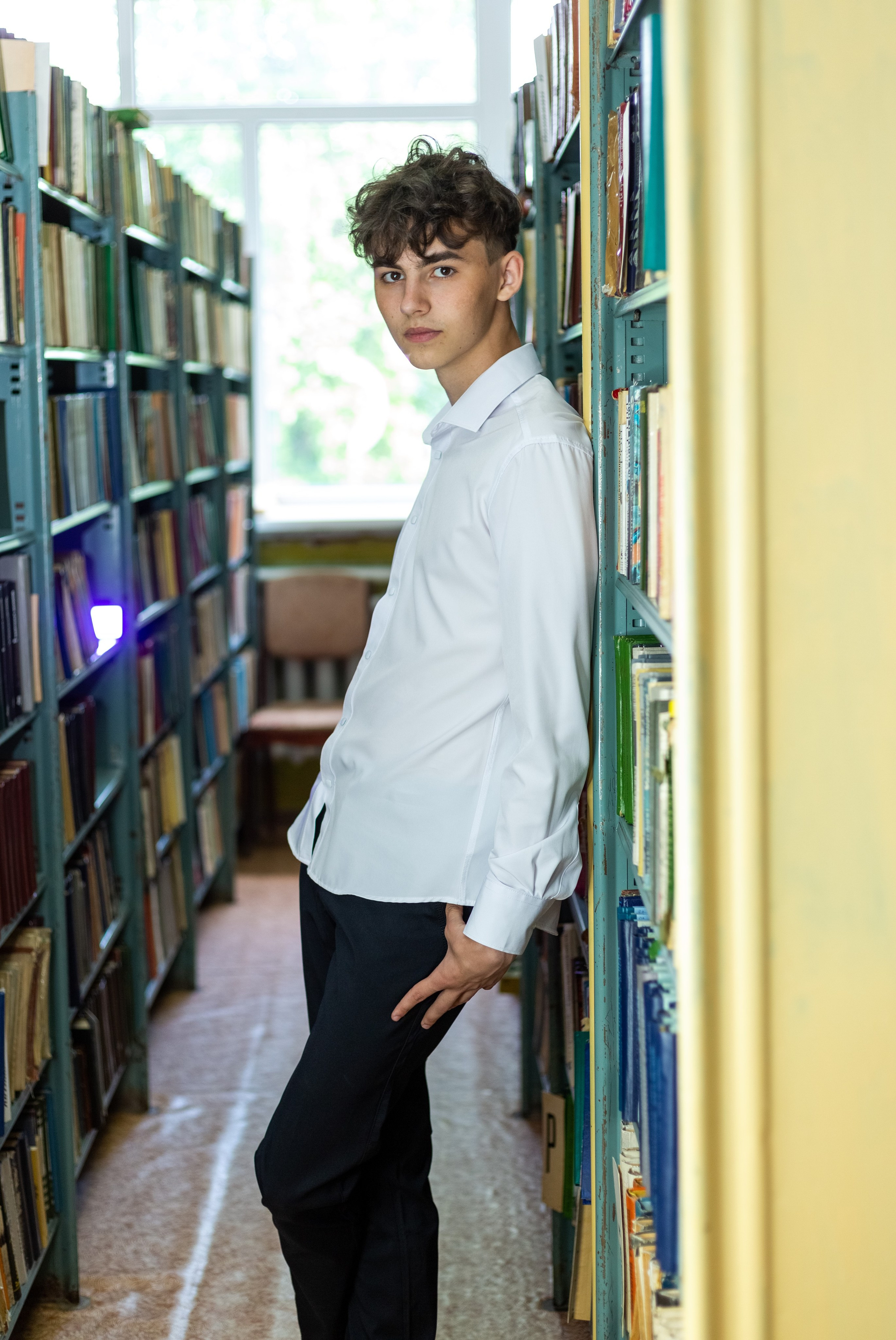 Съемка в библиотеке. Выпускные альбомы Воронеж от Веры Соколовой