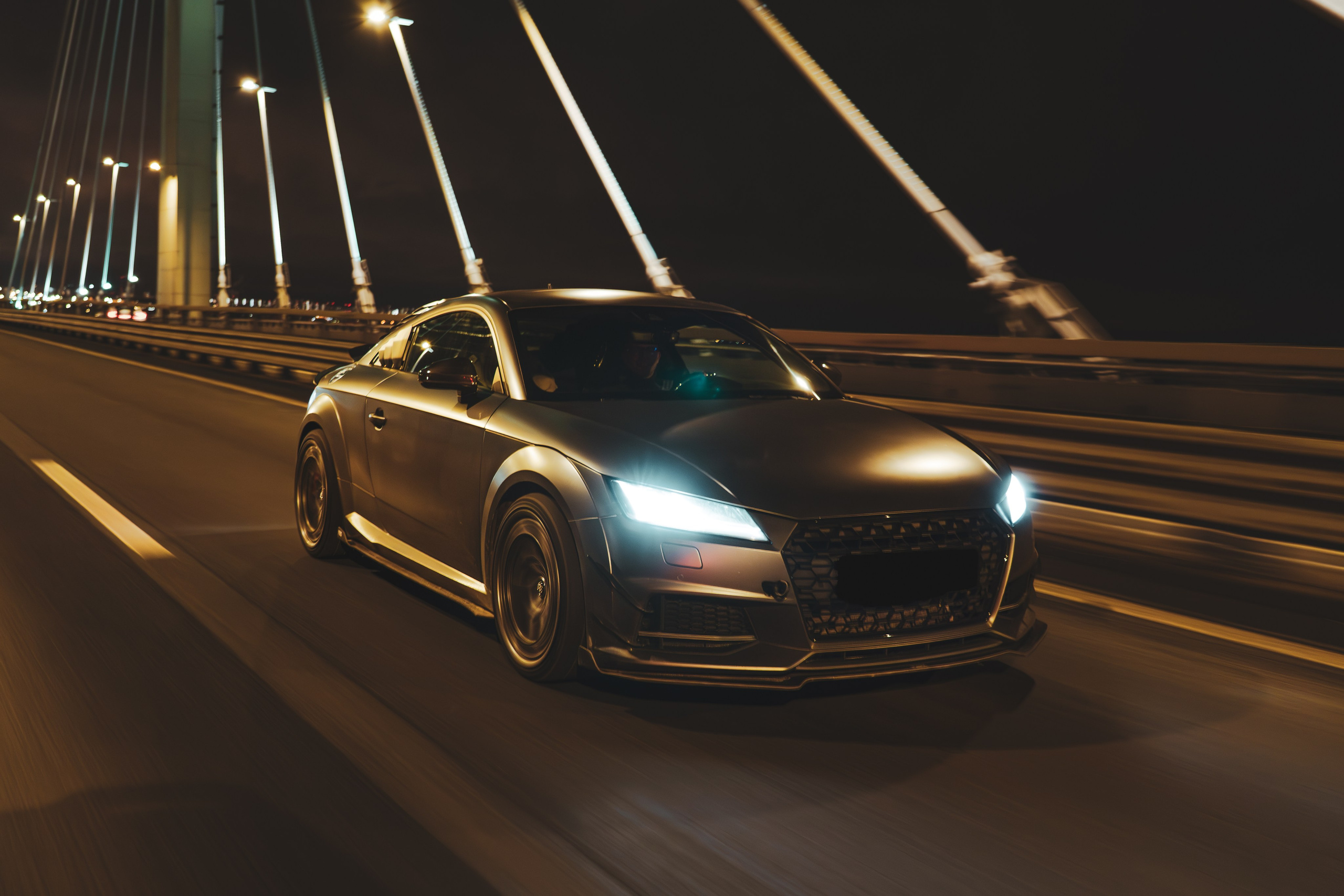 Audi TTs Night ed. Автомобильный фотограф в Санкт-Петербурге