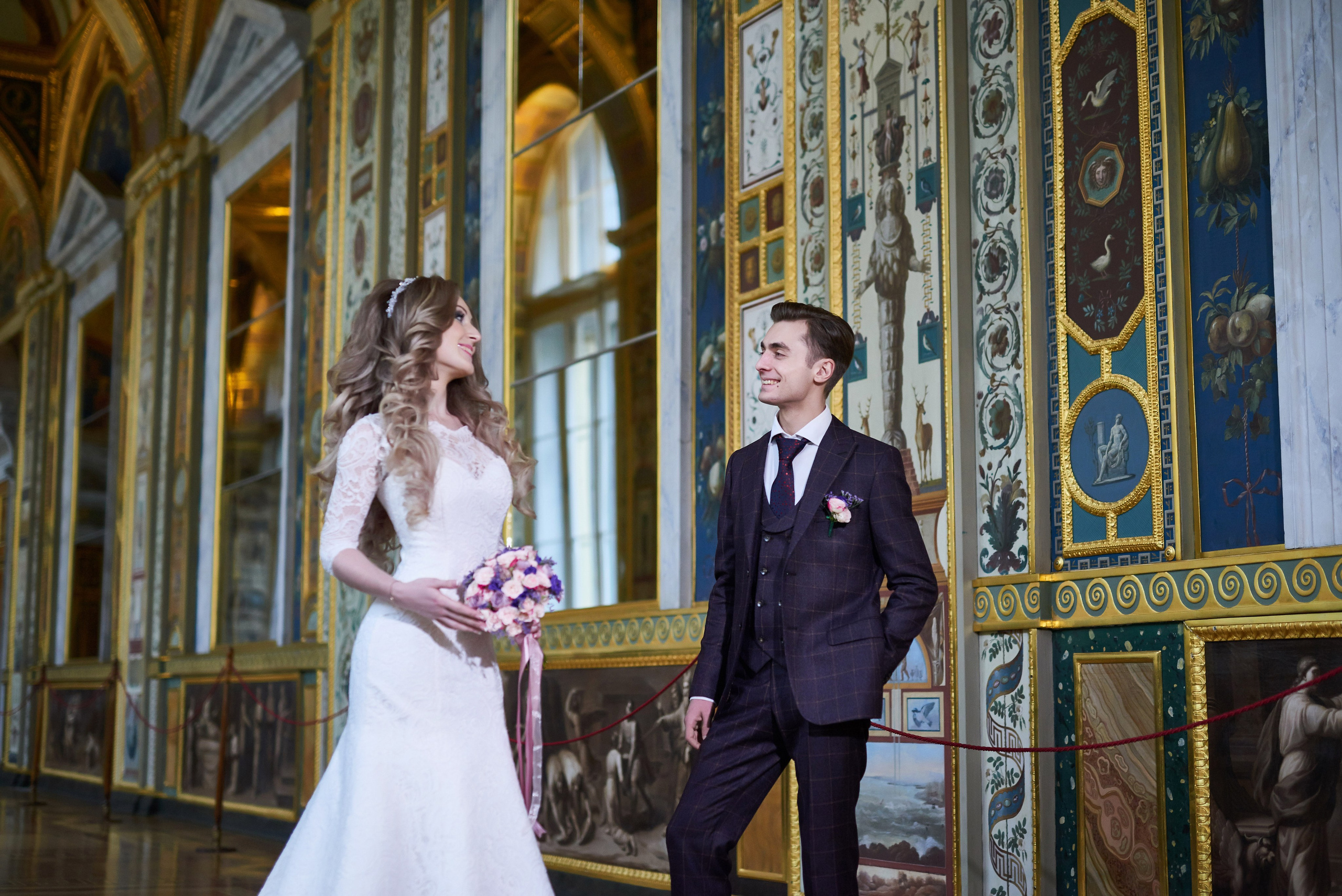 Илона и Андрей (фотосессия в ночном Эрмитаже). Портретный, семейный и свадебный фотограф в Санкт-Петербурге и в Пушкине Ширяев Денис