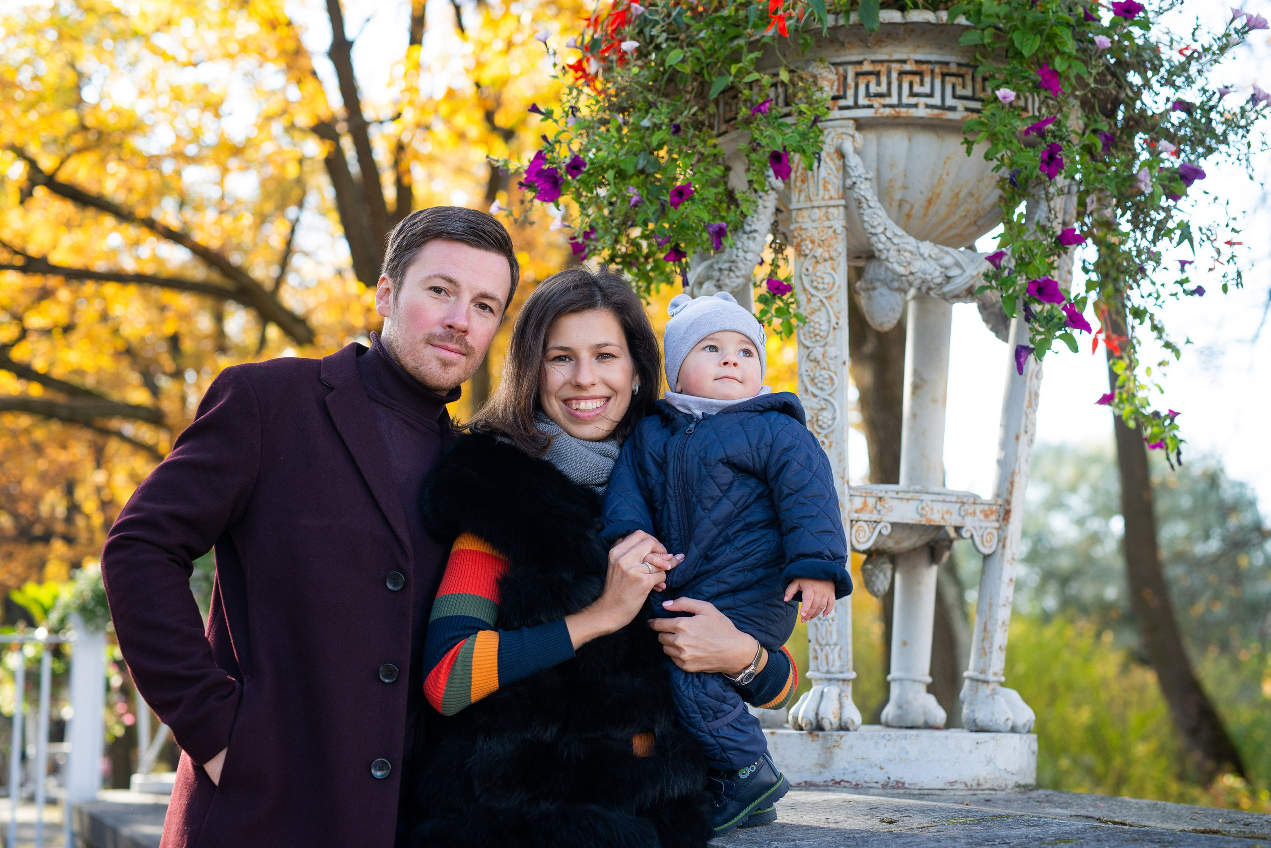 Егор, Валерия и Андрей осенняя прогулка. Портретный, семейный и свадебный фотограф в Санкт-Петербурге и в Пушкине Ширяев Денис