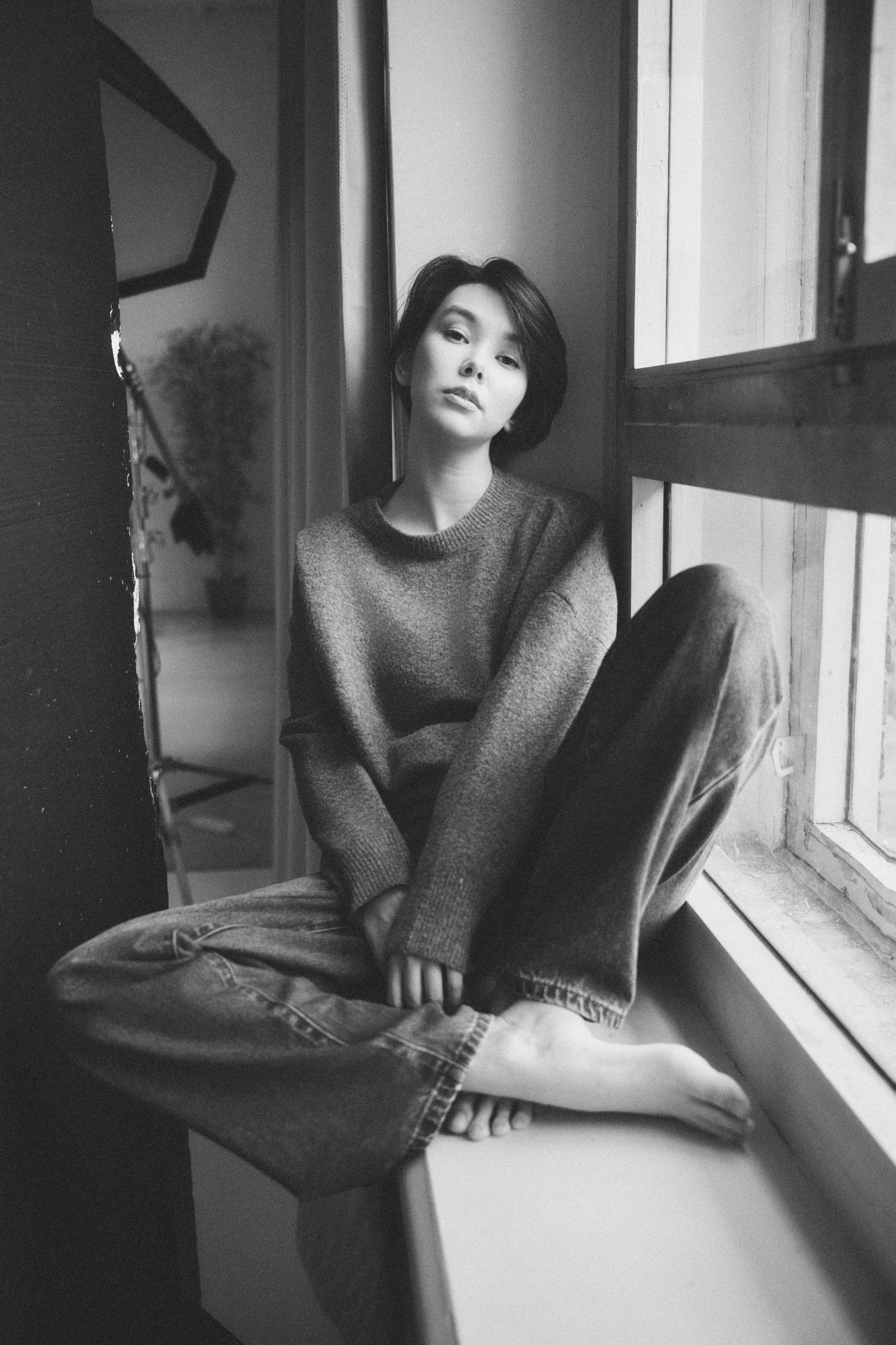 Женский портрет в студии — естественный и искусственный свет. Фотограф в Хабаровске Дмитрий Лемешков