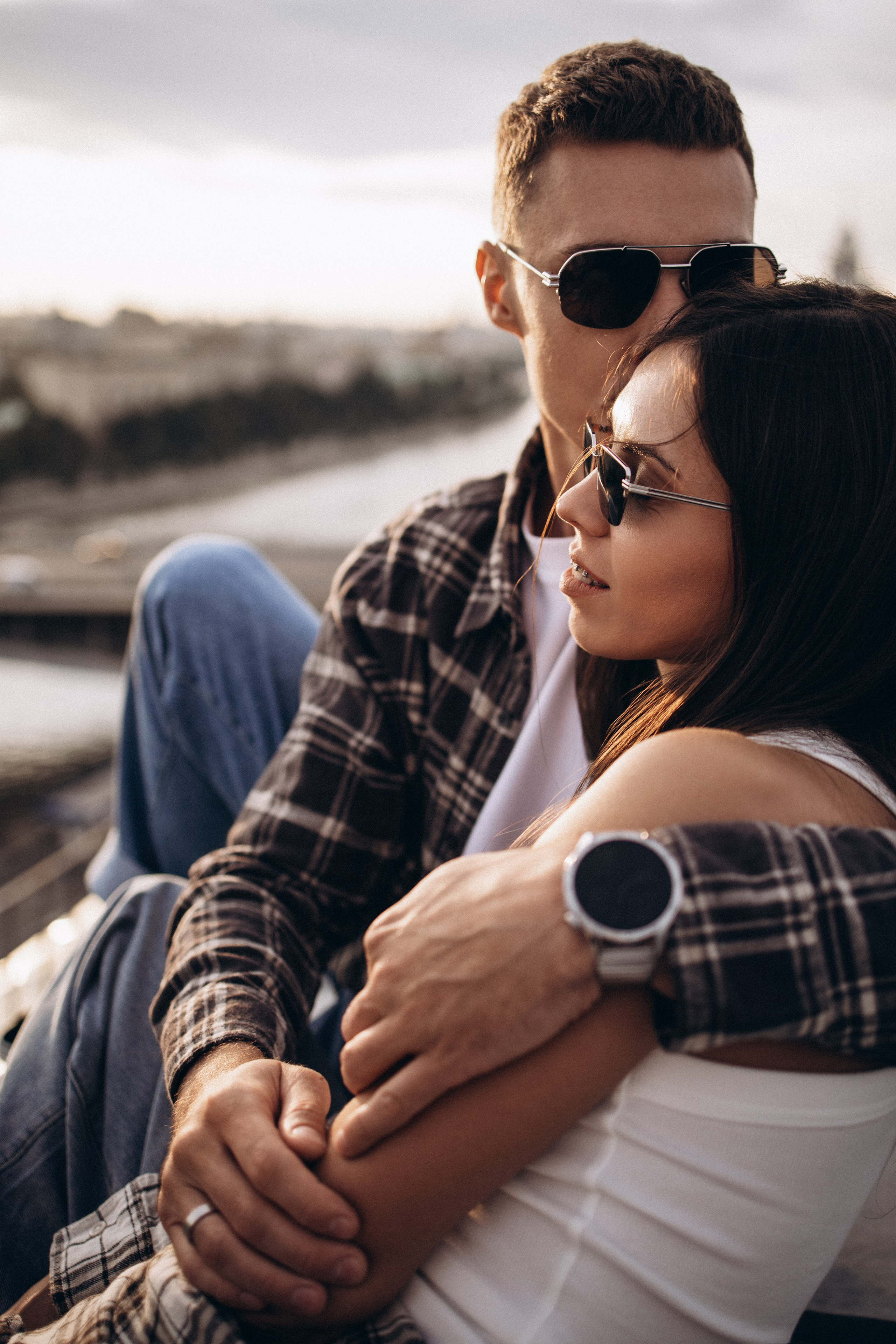 Виолетта и Макс на крыше. Семейный фотограф в Москве Марина Петра