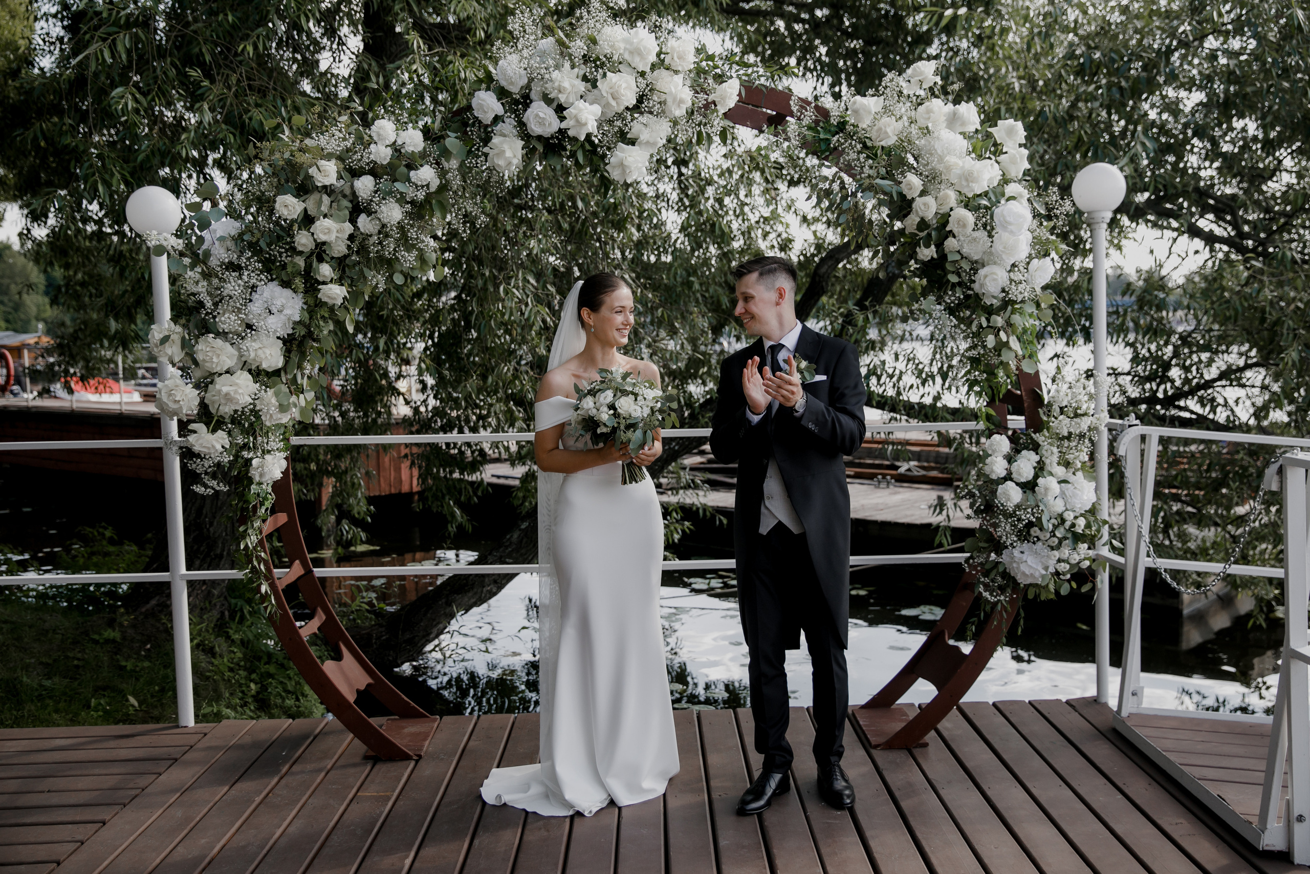 Александр и Люда. Красивая классика. Свадебный фотограф Марина Назарова Москва