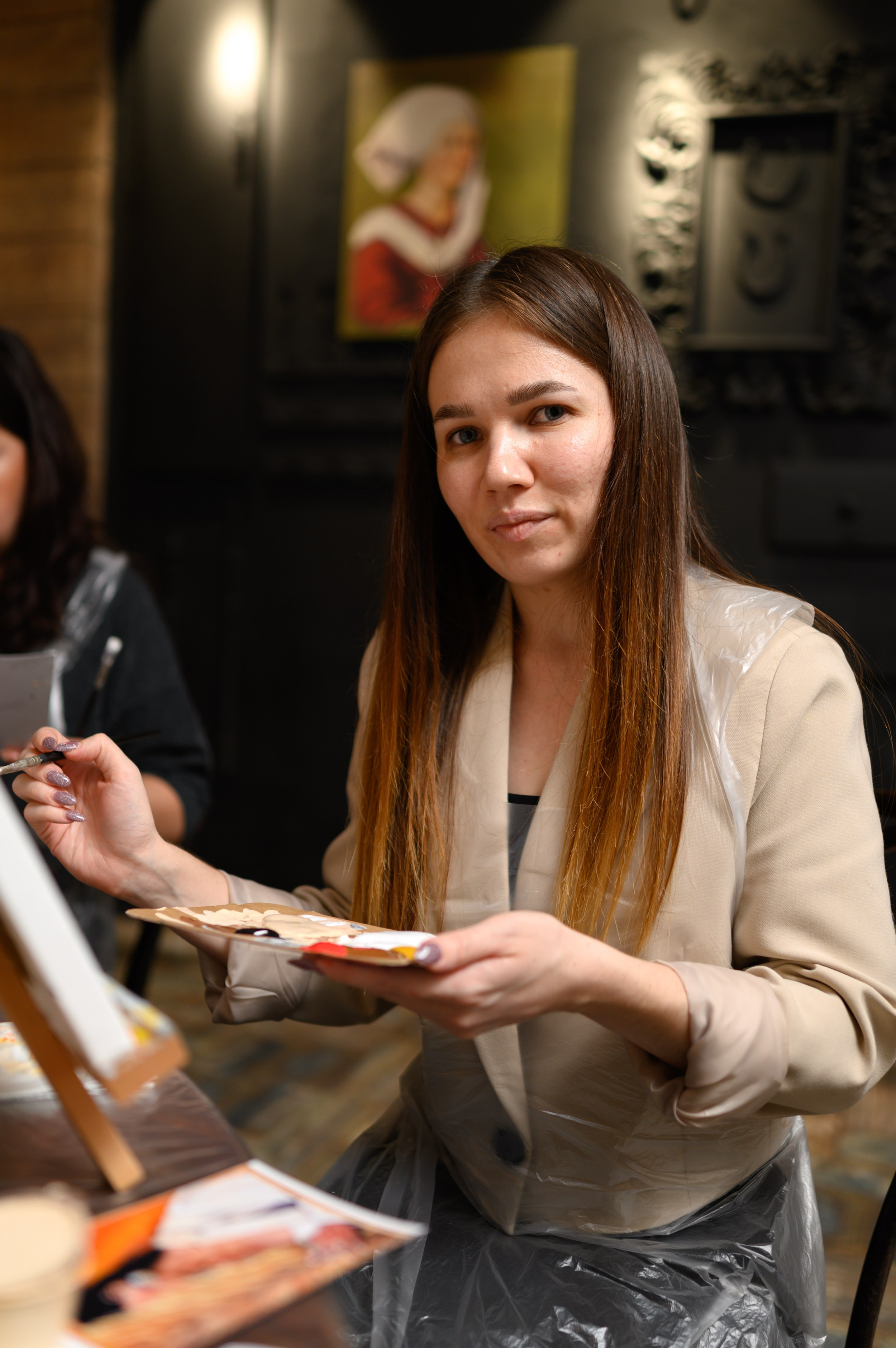 Репортаж с художественного мастер-класса в ресторане Казани