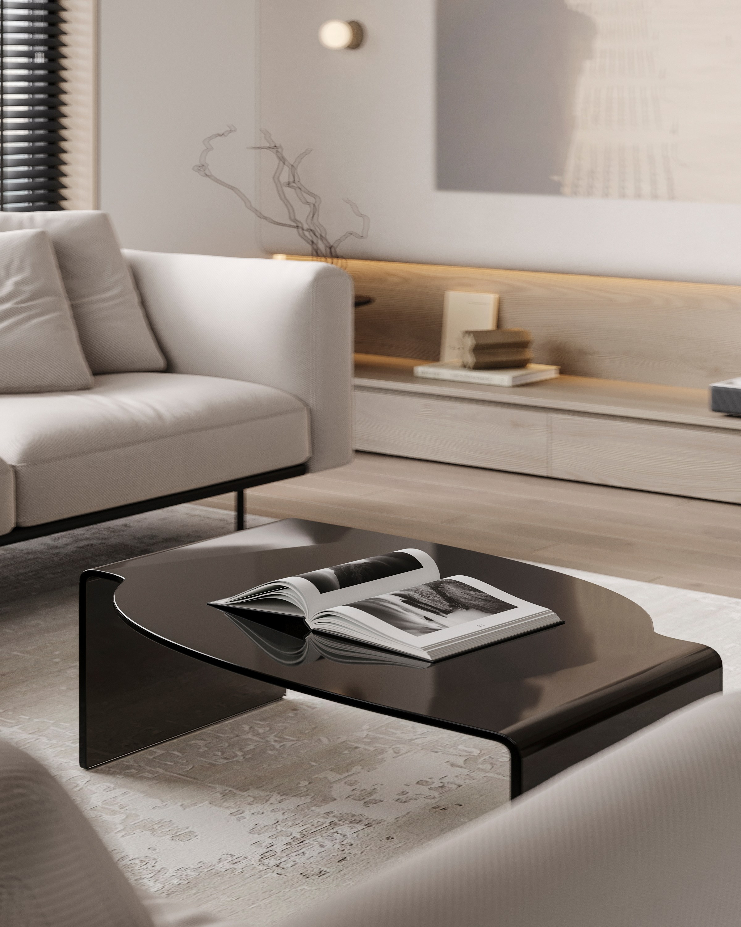 MONOCHROME | CONCEPTUAL PROJECT. Interior Visualization by Valerie Stetyukevich