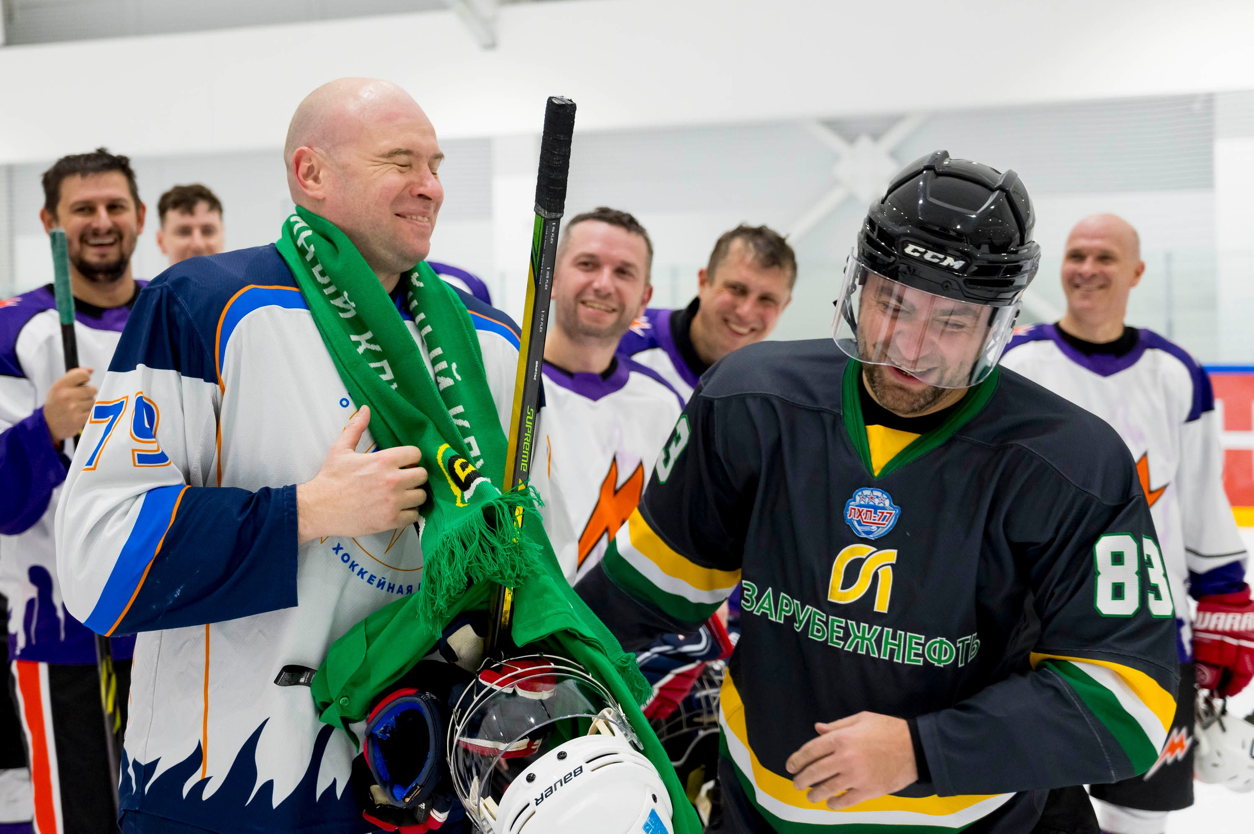 Хоккейный матч корпоративной команды Зарубежнефть. Репортажный фотограф и видеограф Слава Думчев. Тимбилдинги, отчетники, корпоративы