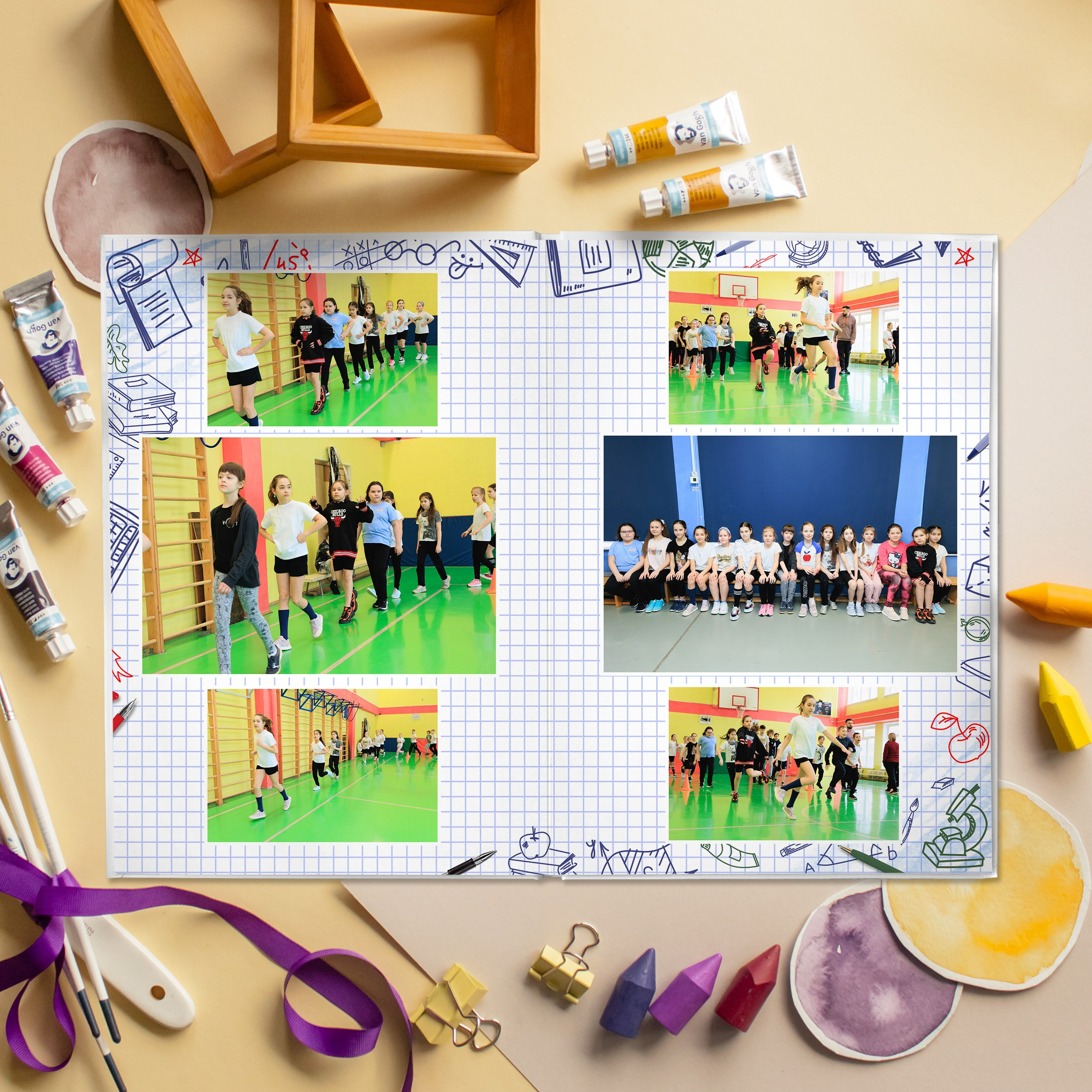 Премиум 5 разворотов. Выпускные альбомы для детского сада и школы в Москве